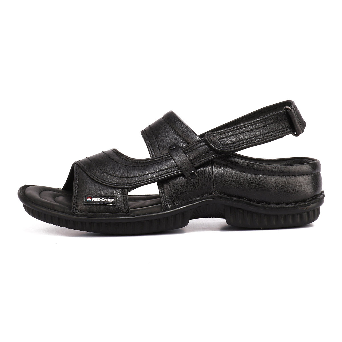 Red Chief Black Sandal for Men RC247N 001