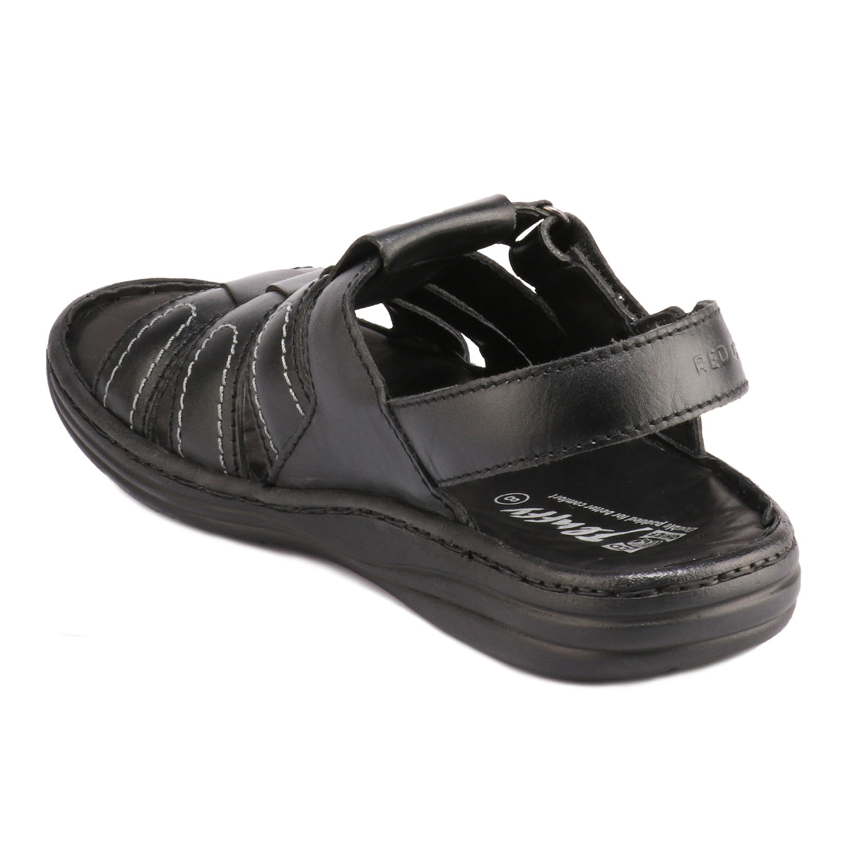 Red Chief Black Sandal for Men RC1086 001