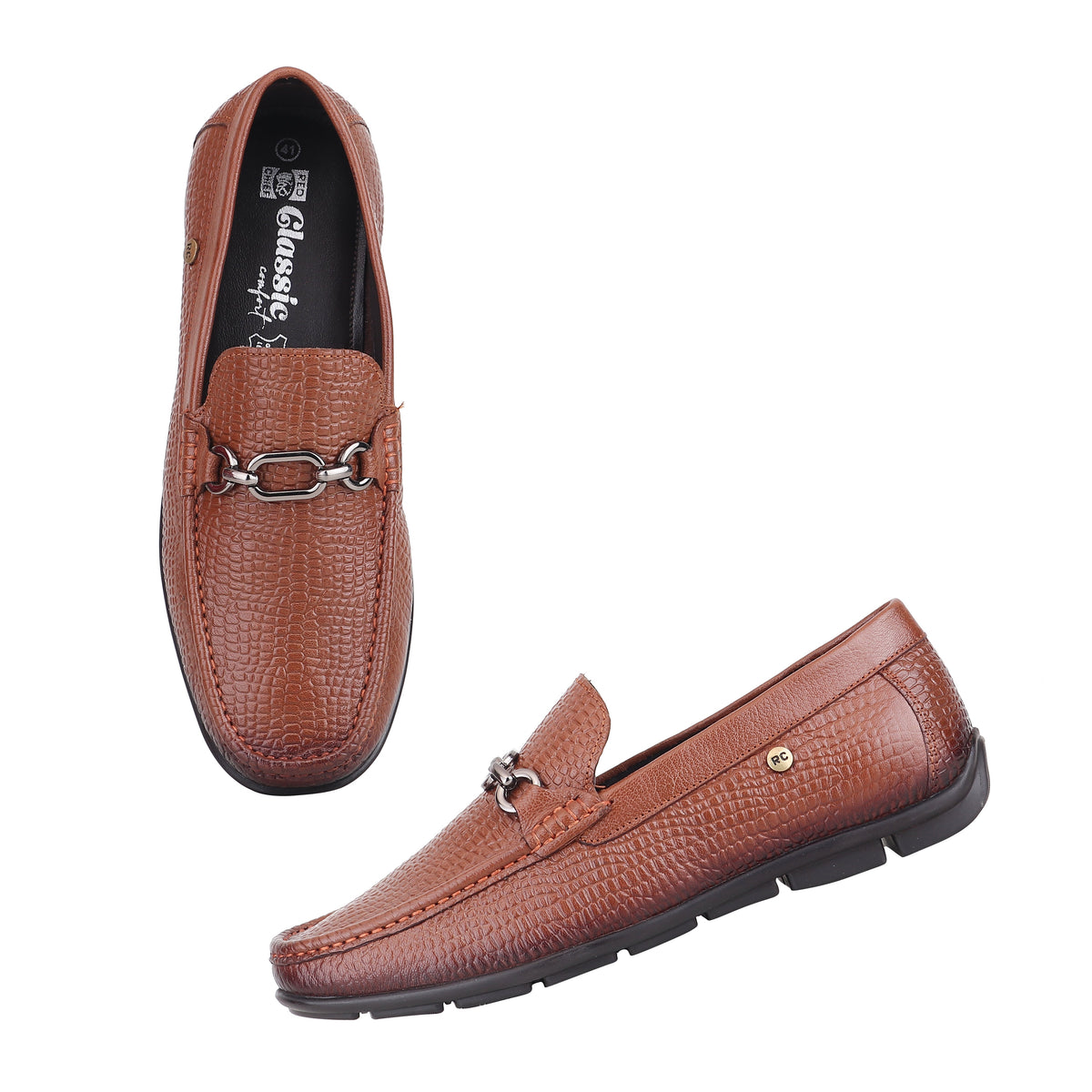 Red Chief Tan Casual Loafer Shoes for Men RC4014 006
