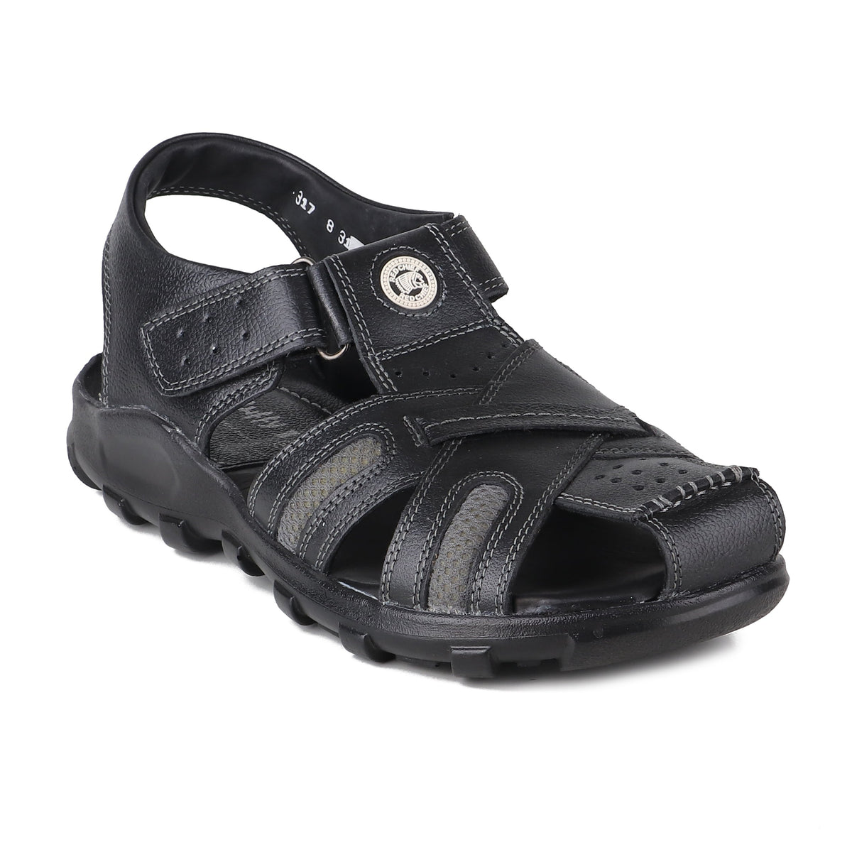 Red Chief Black Sandal for Men RC0317 045