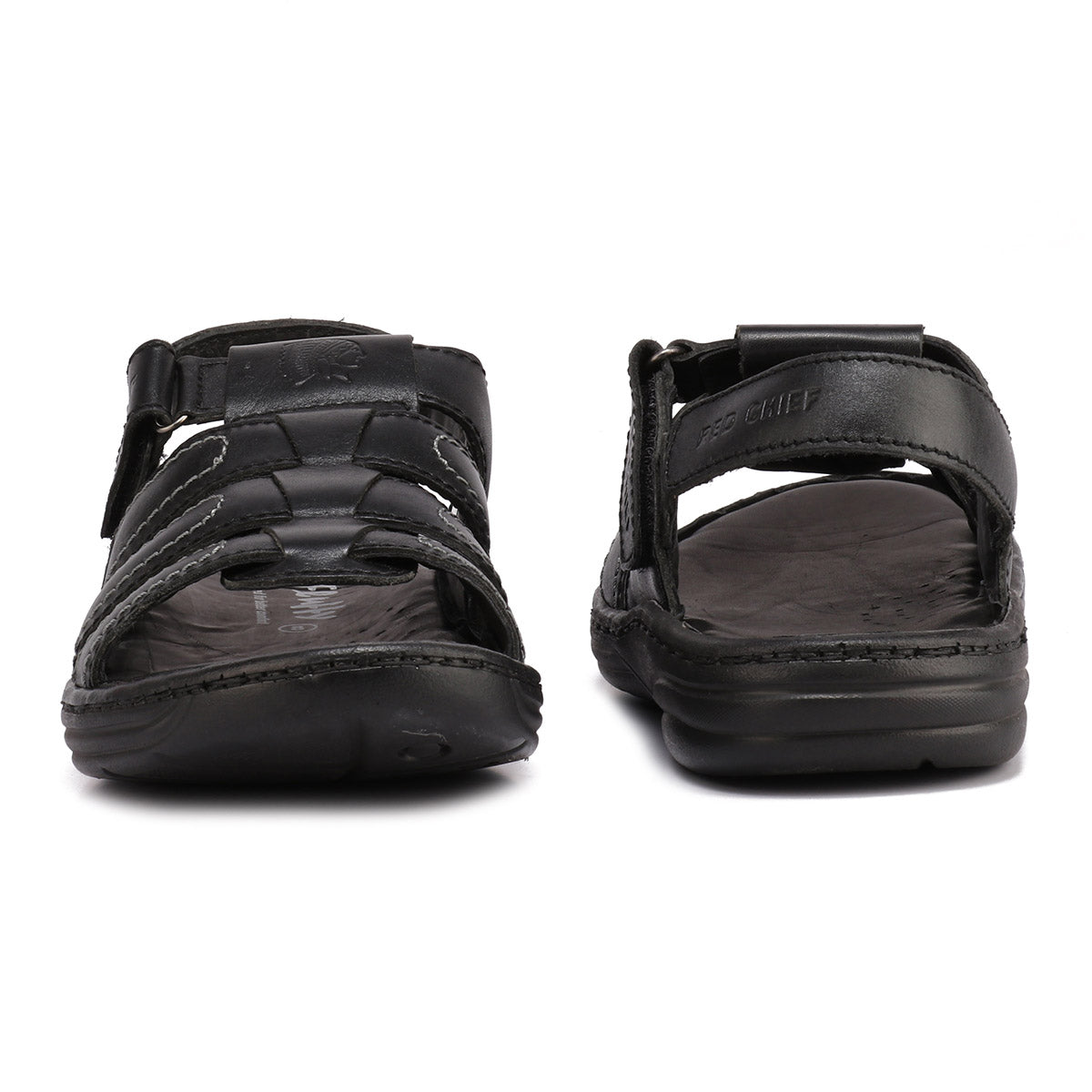 Red Chief Black Sandal for Men RC1086 001