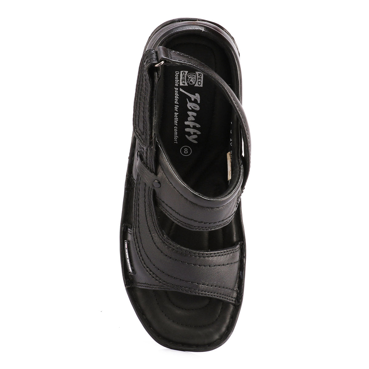 Red Chief Black Sandal for Men RC247N 001