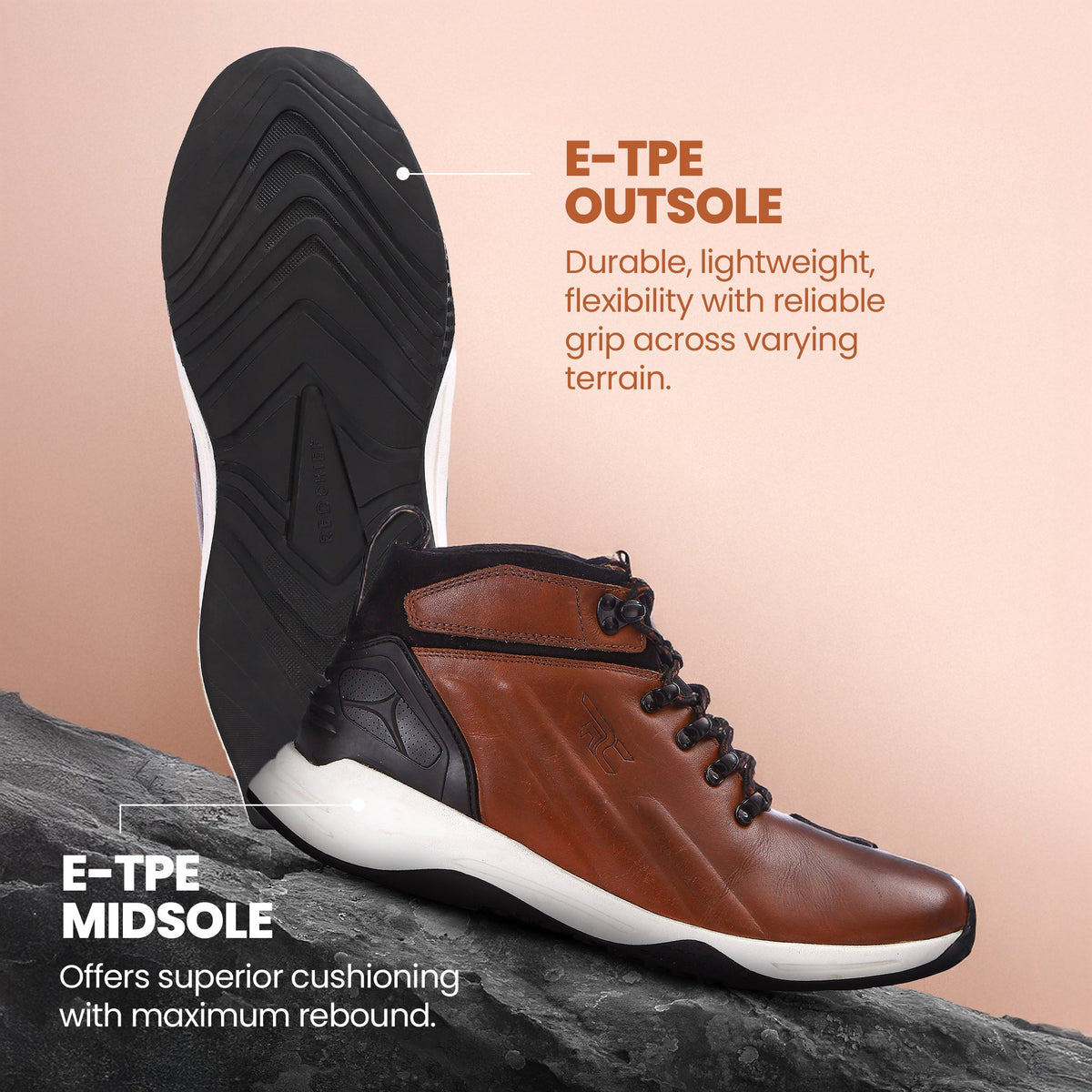 Red Chief Brown Casual Boot Shoes for Men RC1871 003