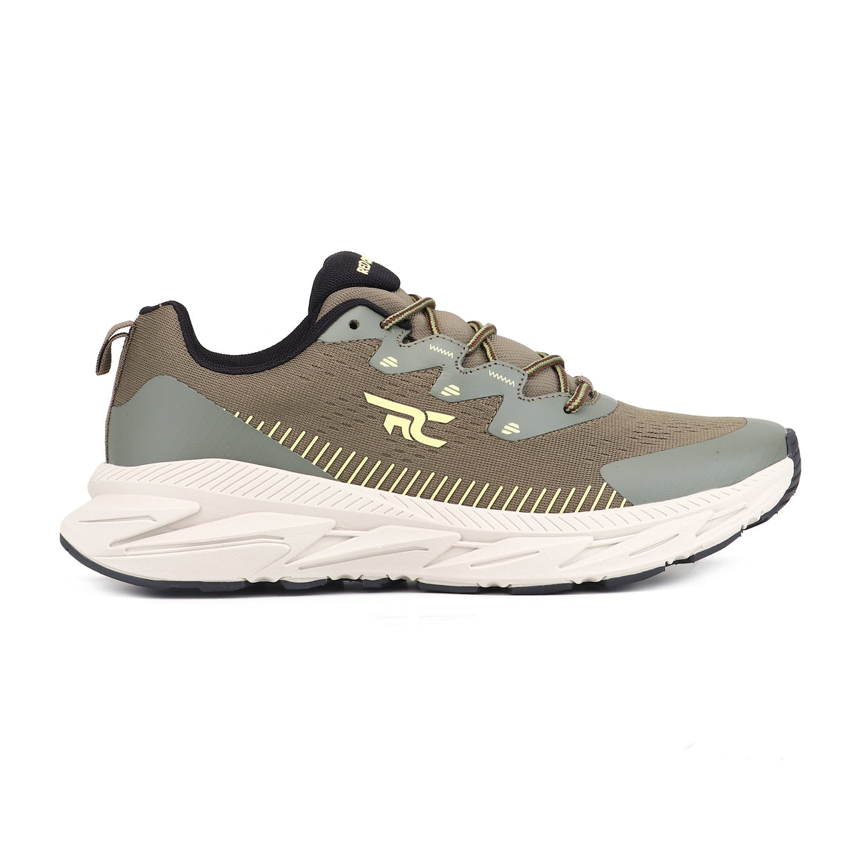 Red Chief Sports Olive Green Color & Low Ankle Lace-Up Comfortable Hiker Shoes for Men |H20049 G0045