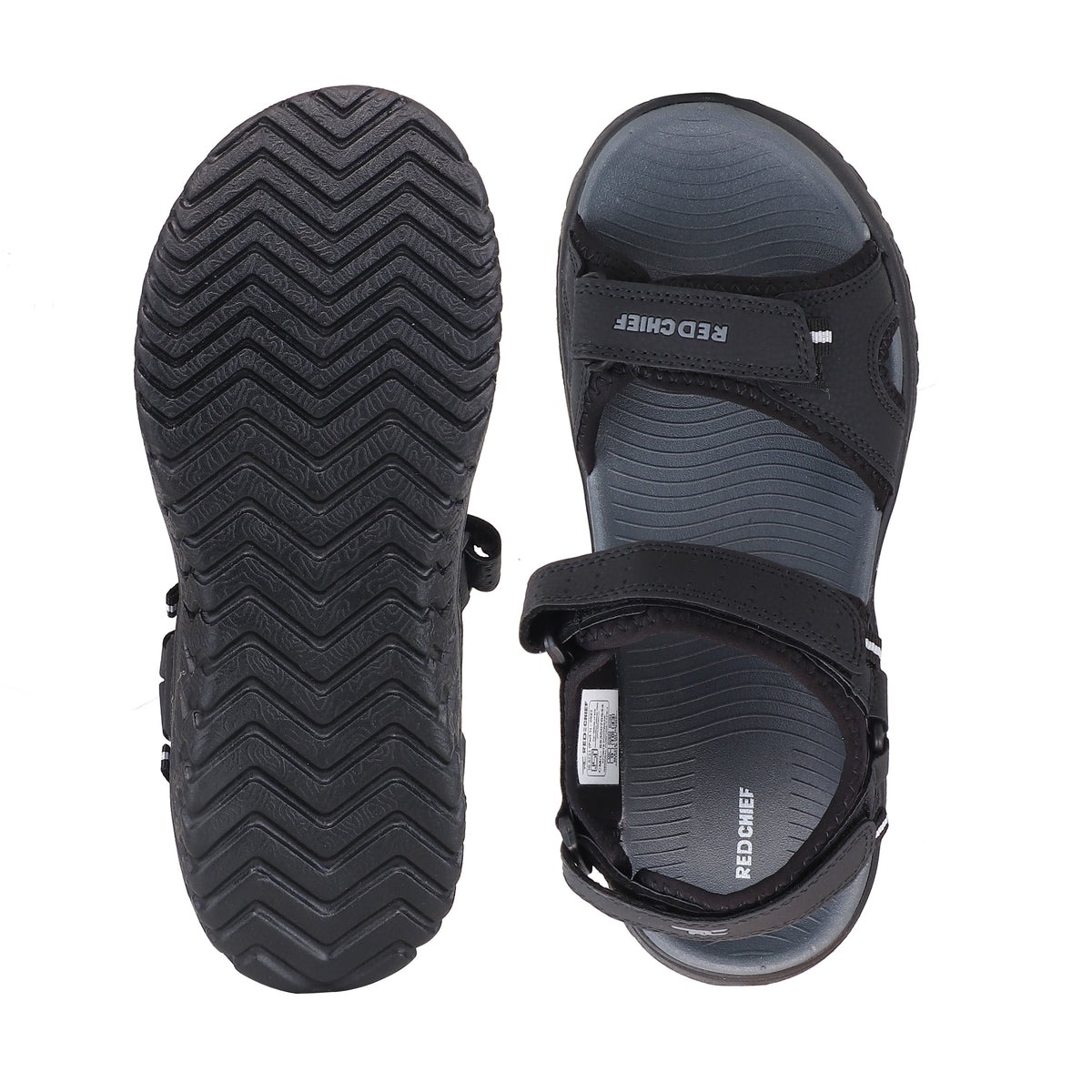 RC SPORTS Black Sandal for Men SM804 001