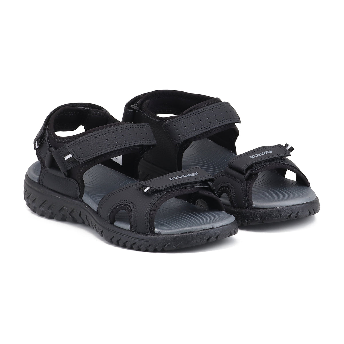 RC SPORTS Black Sandal for Men SM804 001