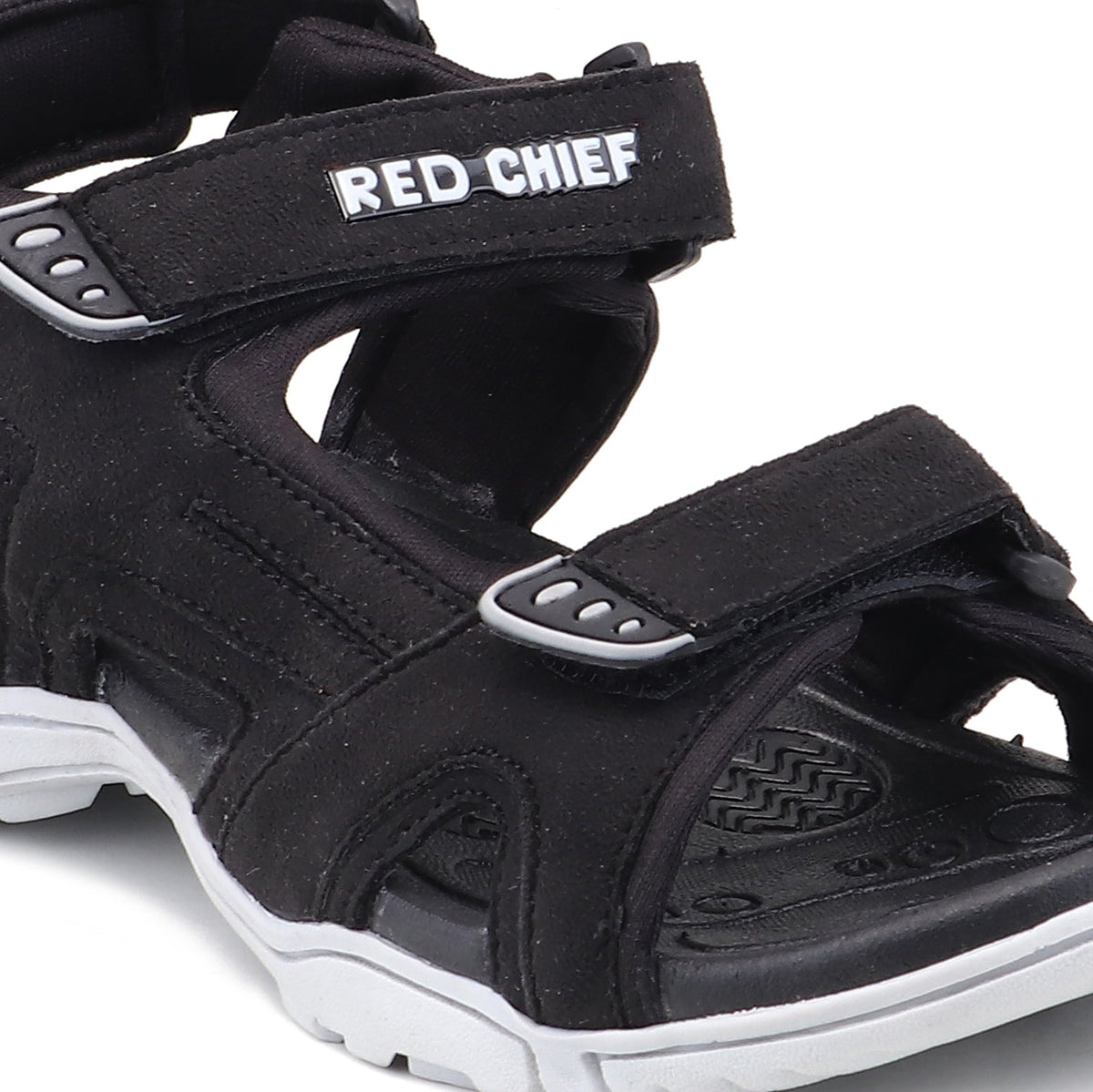 RC SPORTS Black Sandal for Men SM814 001