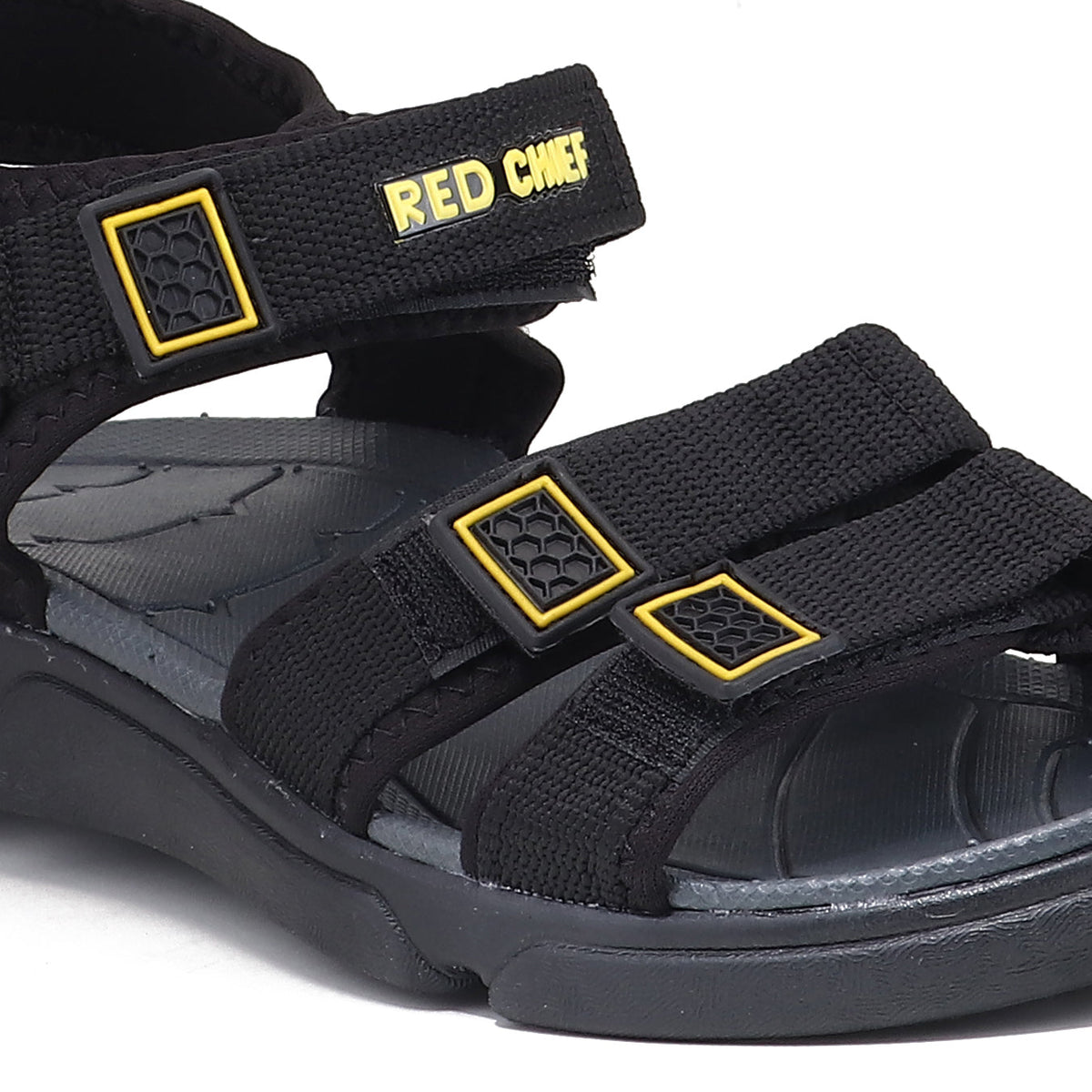 RC SPORTS Black Sandal for Men SM813 001