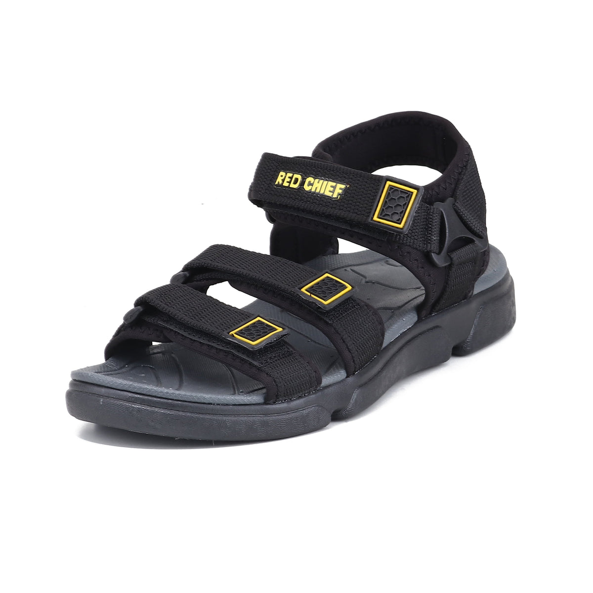 RC SPORTS Black Sandal for Men SM813 001