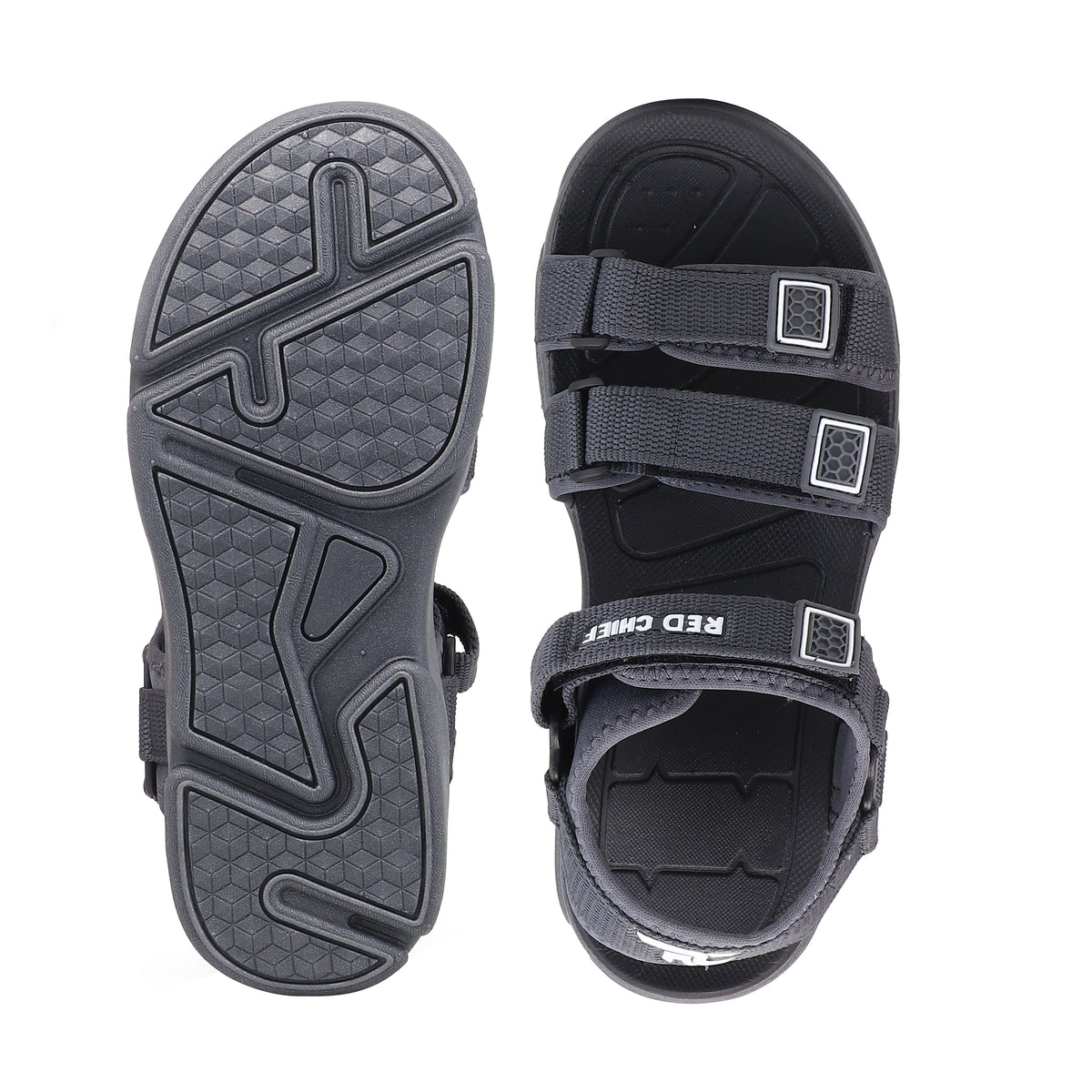 RC SPORTS Dark Grey Sandal for Men SM813 F031