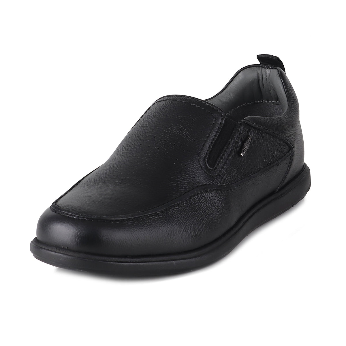 RED CHIEF Black Leather Casual Shoes for Men RC2216 001