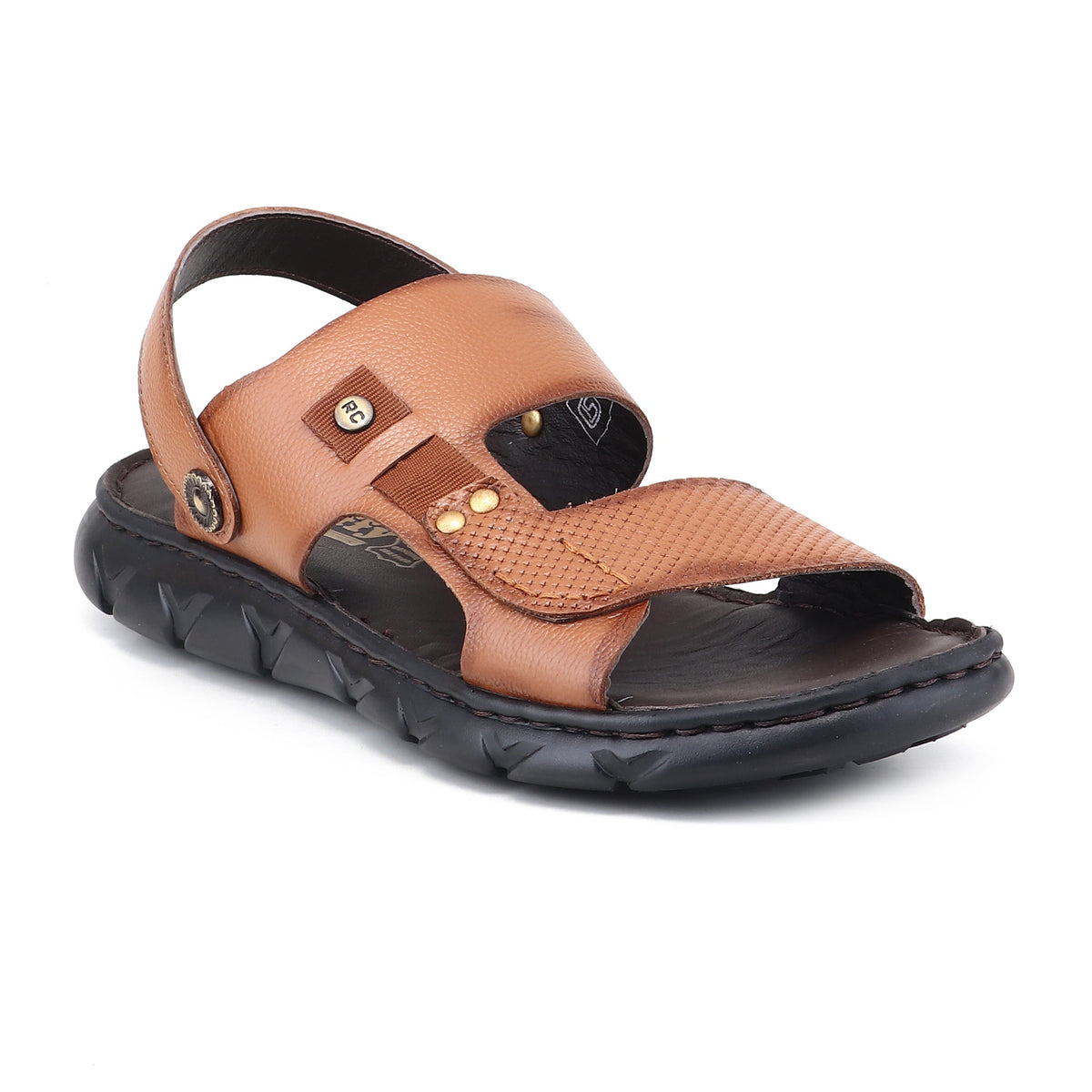 RED CHIEF Tan Leather Sandal for Men RC4087 006