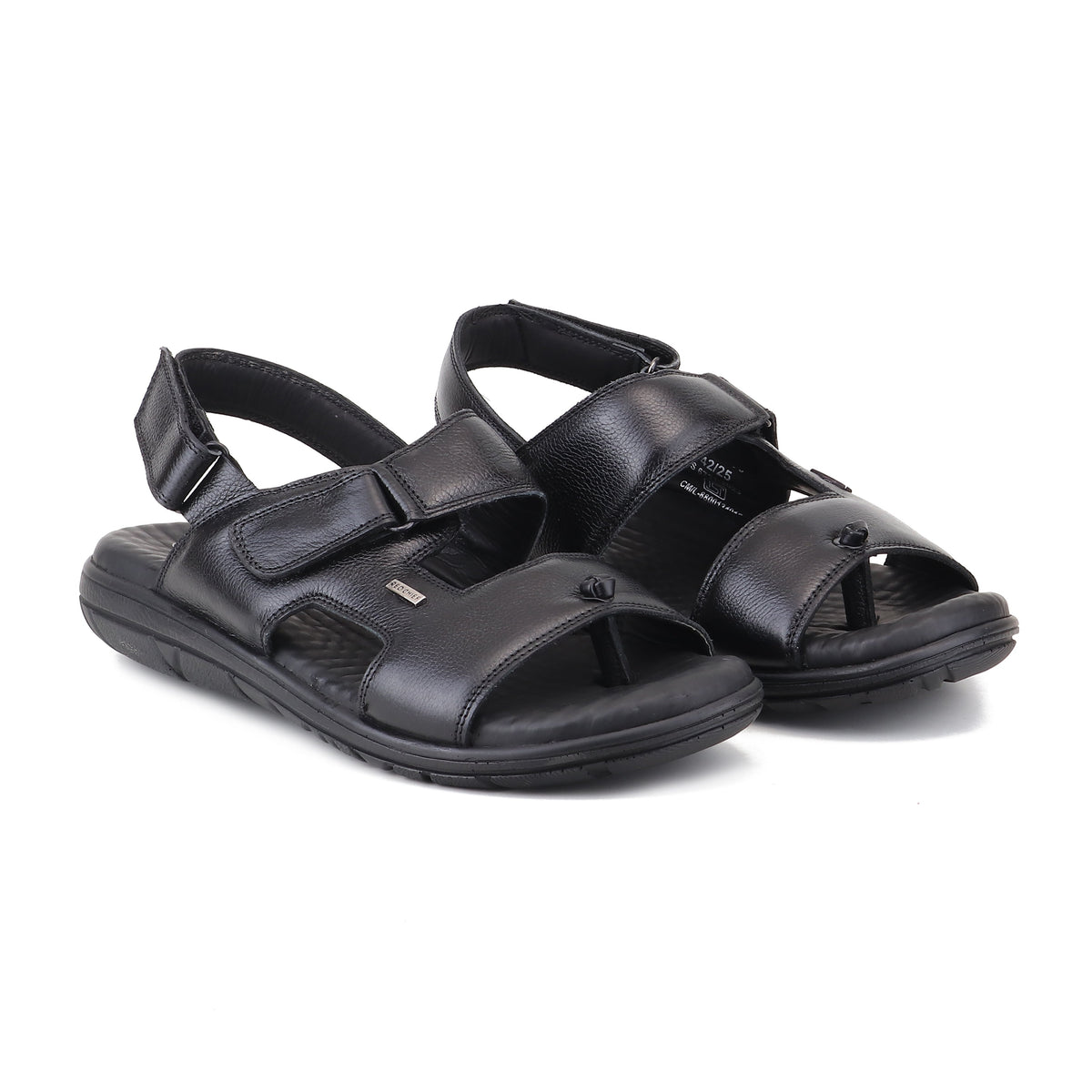 RED CHIEF Black Leather Sandal for Men RC4036-A 001
