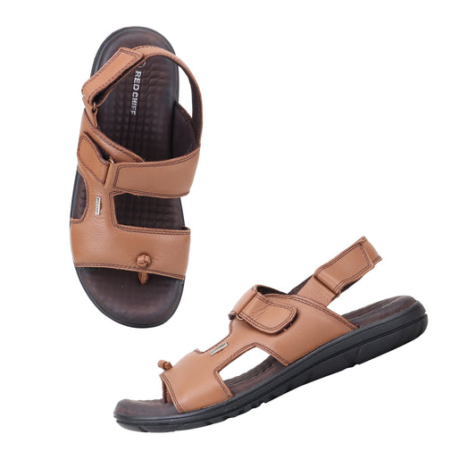 RED CHIEF Tan Leather Sandal for Men RC4036-A 006