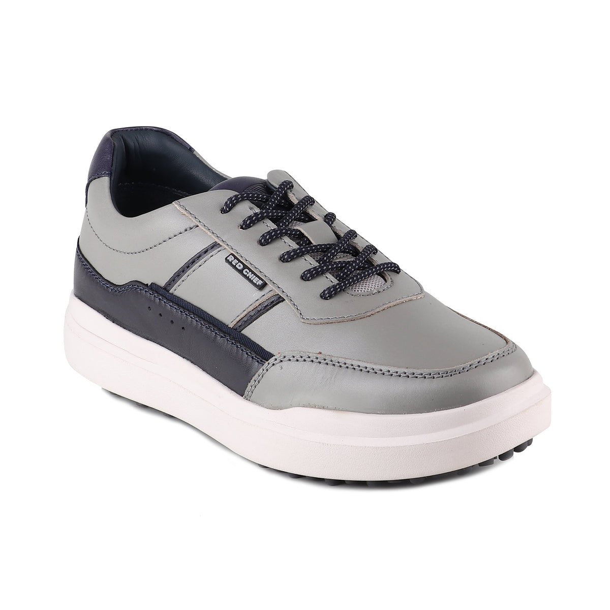 REDCHIEF Grey/Black Leather Casual Sneaker for Men RC3944 047