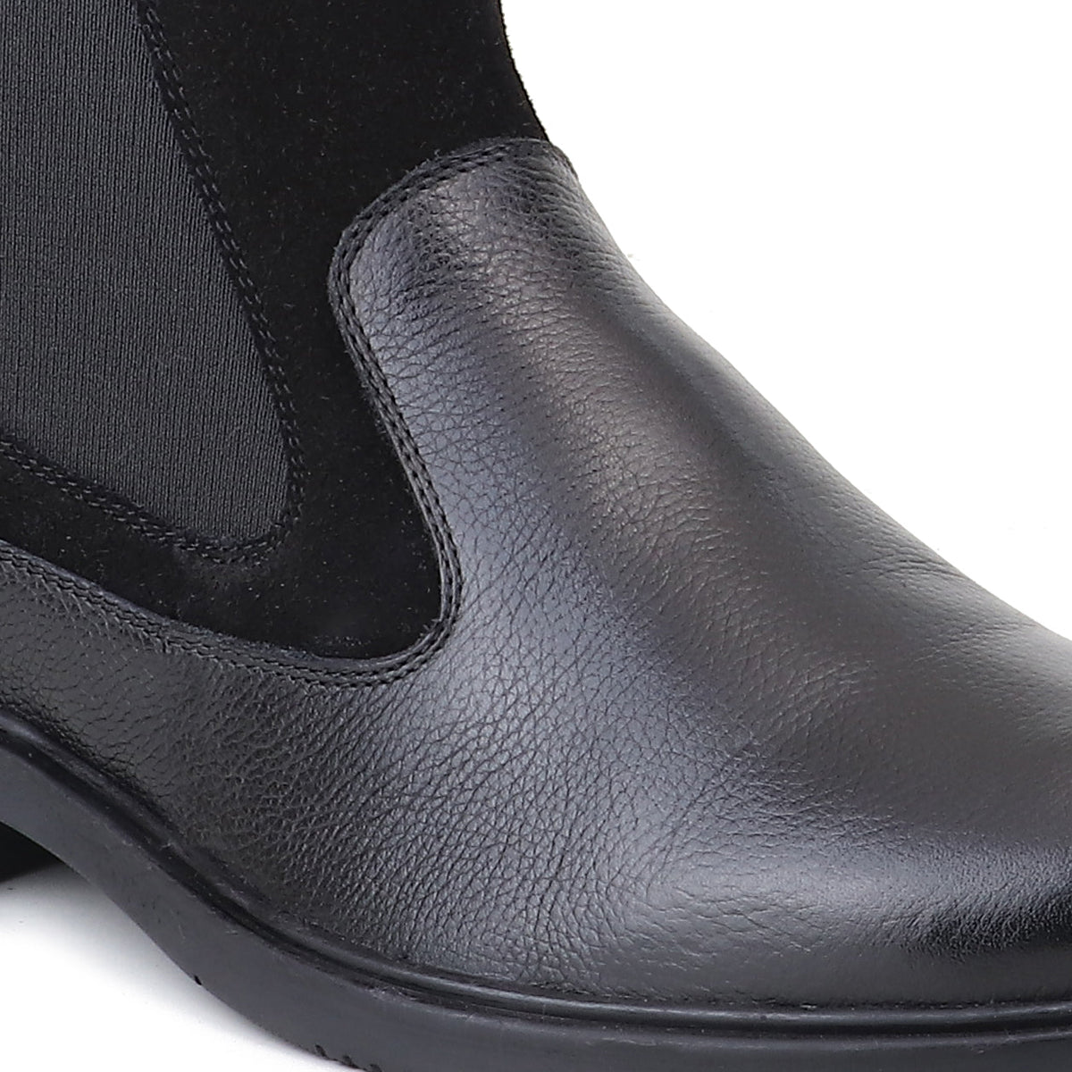 Red Chief Men's Black Leather Chelsea Boots |RC4148 001