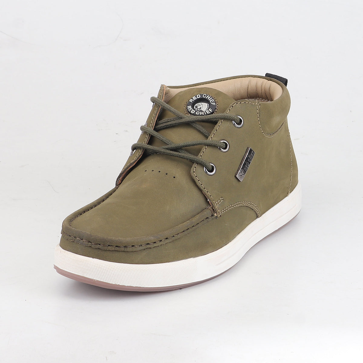 Red Chief Olive Casual Boot Shoes for Men RC4060 124