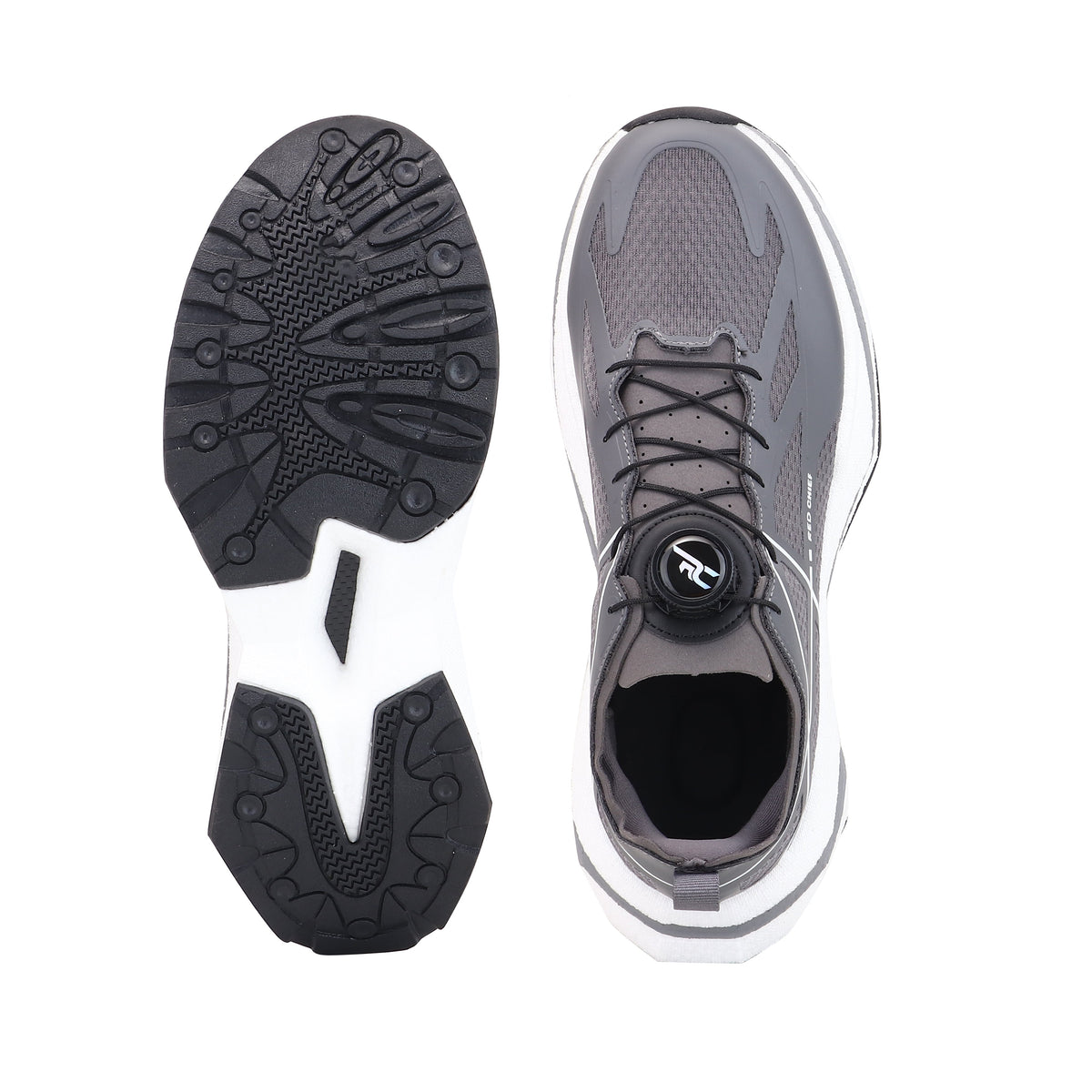 Red Chief Sports Grey-White Hiker Shoes for Men H20042 C1254