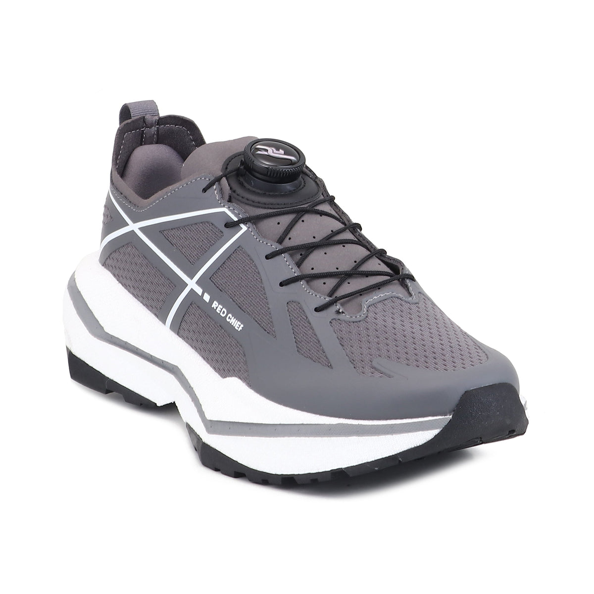 Red Chief Sports Grey-White Hiker Shoes for Men H20042 C1254