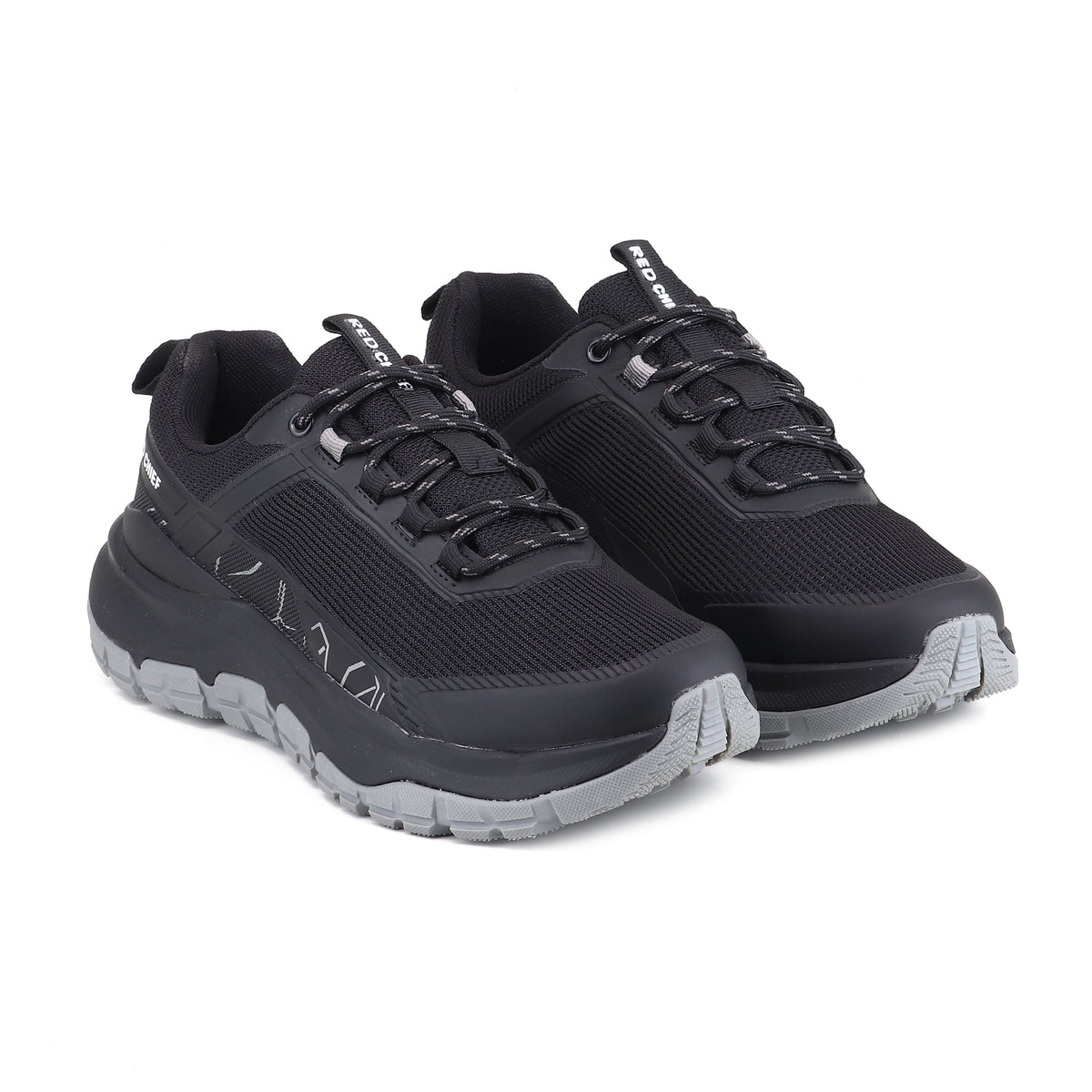 Red Chief Sports Black Color & Low Ankle Lace-Up Comfortable Hiker Shoes for Men |H20044 001