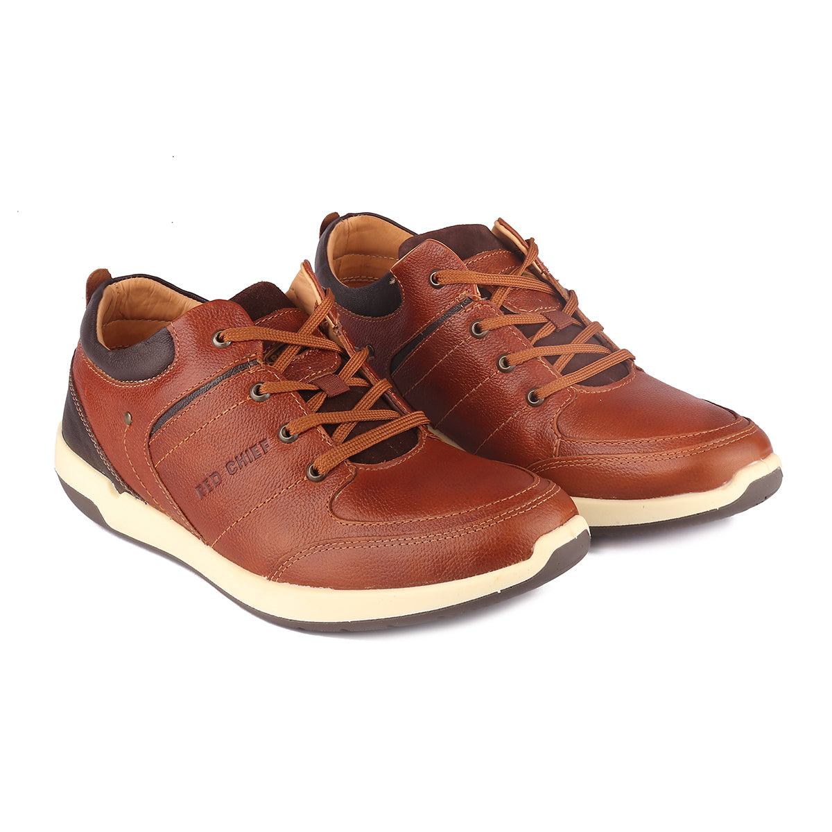 Red Chief Tan Derby Casual Shoes for Men RC1155 006