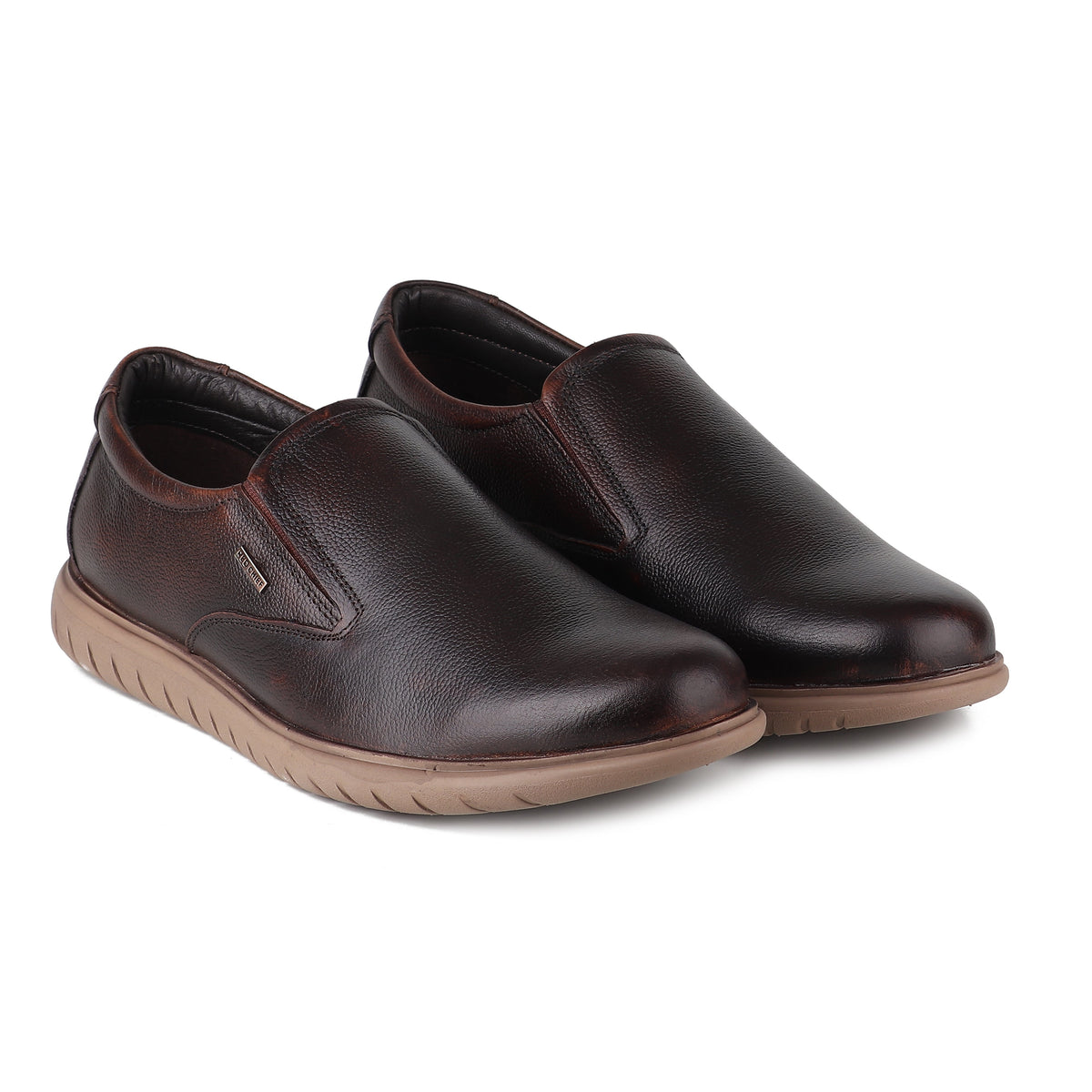 RED CHIEF Brown Leather Casual Shoes for Men RC25025 003