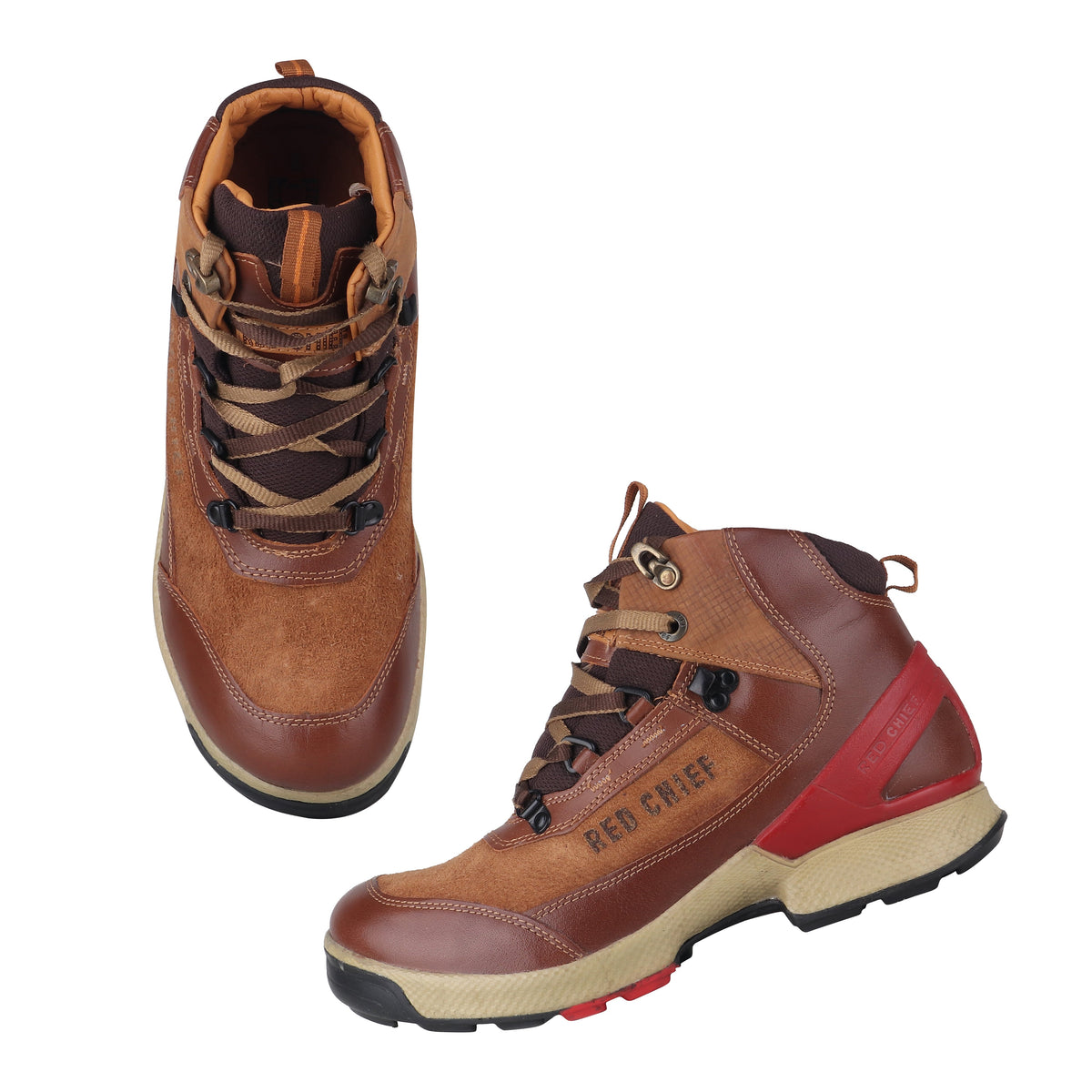 Red Chief Genuine Leather High Ankle Lace Up Casual Boot Shoes For Men |RC3051 287