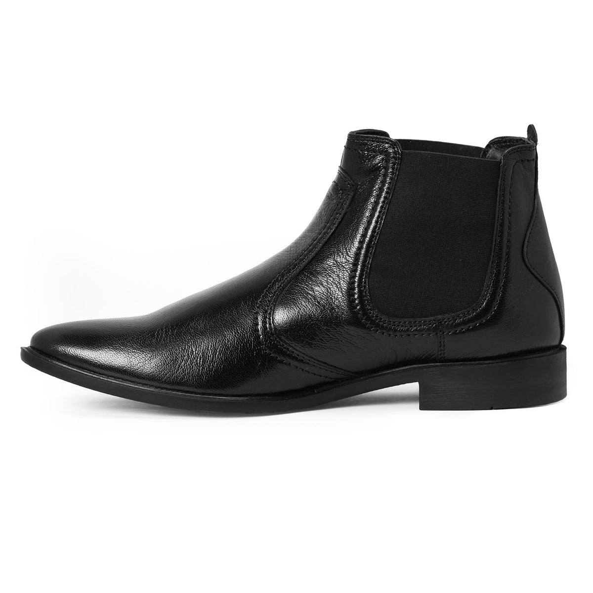 Red Chief Black Formal Chelsea Boot Shoes for Men RC3498 001