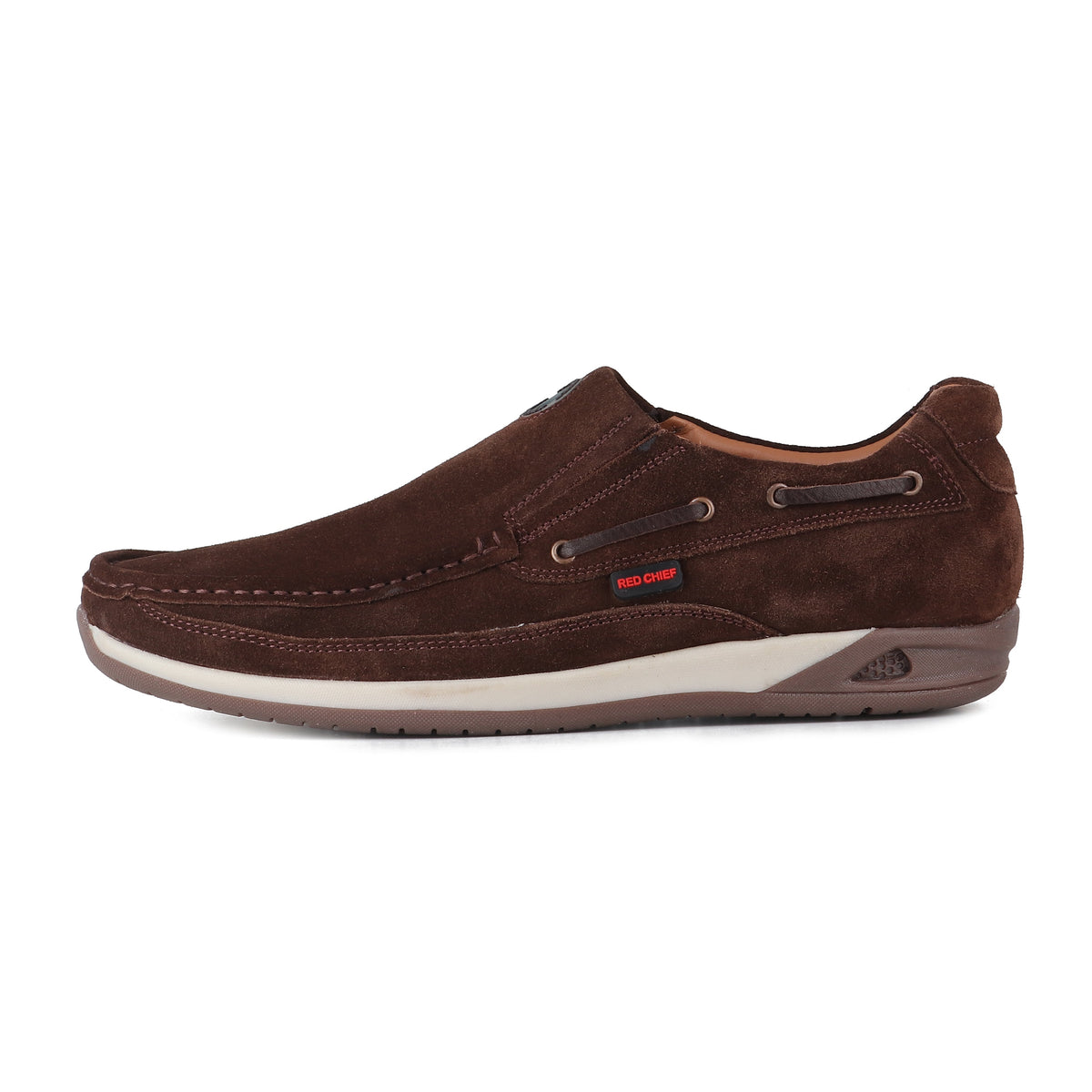 RED CHIEF Coffee Leather Casual Shoes for Men RC3504 C760