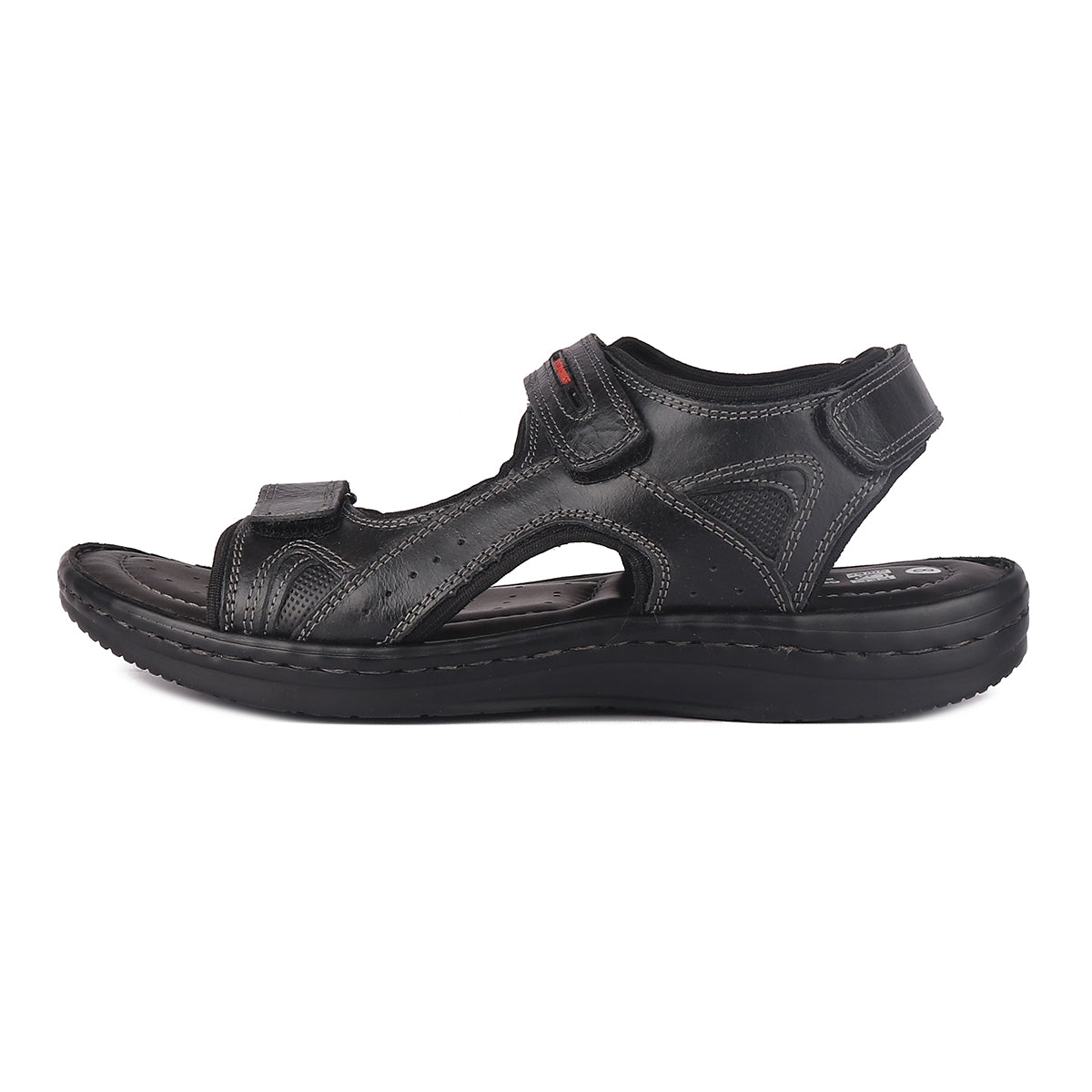 Red Chief Black Sandal for Men RC3681 001
