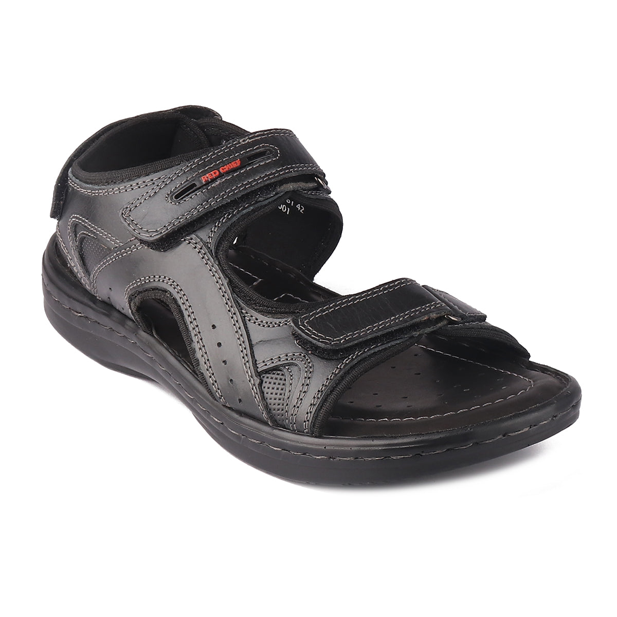 Red Chief Black Sandal for Men RC3681 001