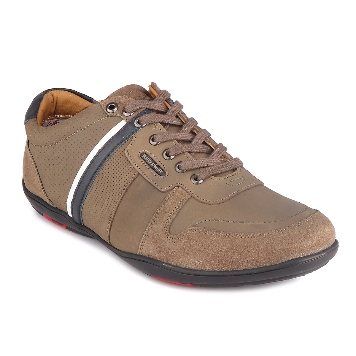 Red Chief Olive Green Casual Sneaker Shoes for Men RC3755 G0045