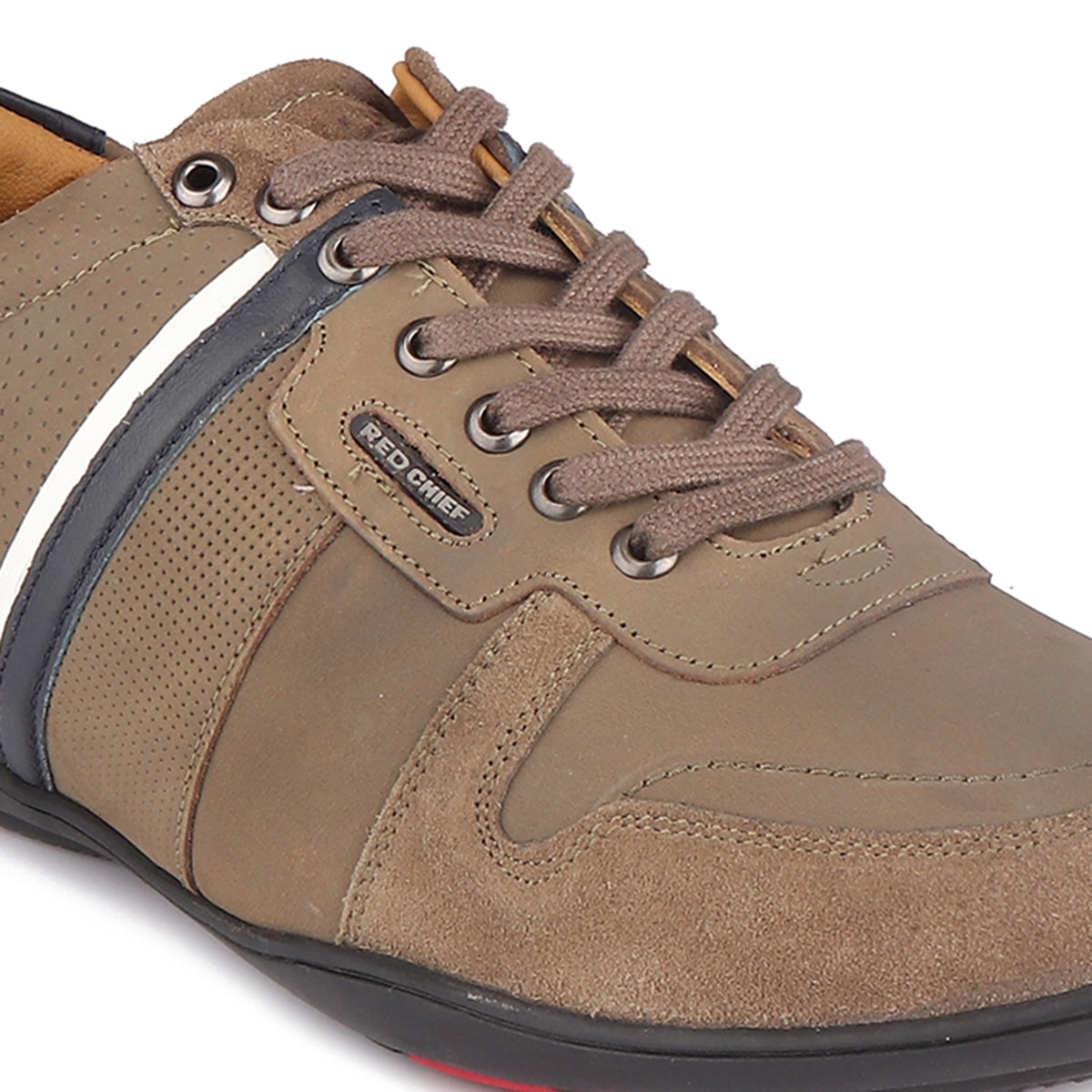 Red Chief Olive Green Casual Sneaker Shoes for Men RC3755 G0045