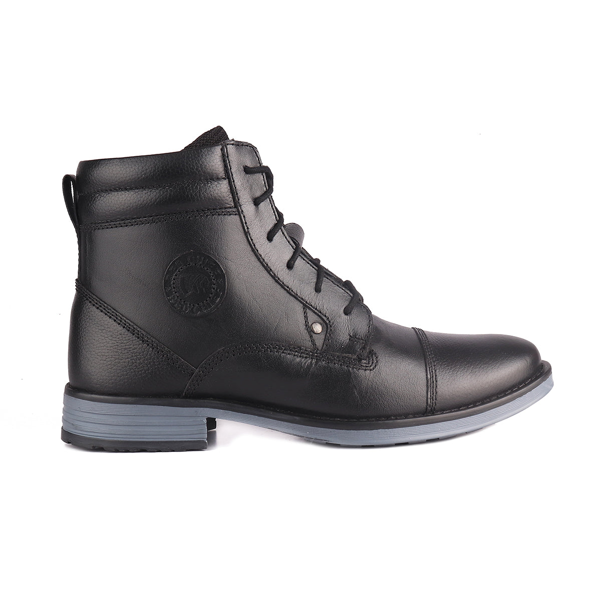 Red Chief Genuine Leather High Ankle Lace Up Black Casual Boot For Men |RC3771 001