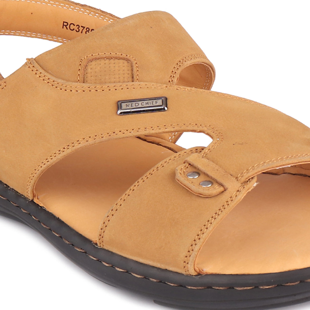 RED CHIEF Rust Leather Sandal for Men RC3789 022