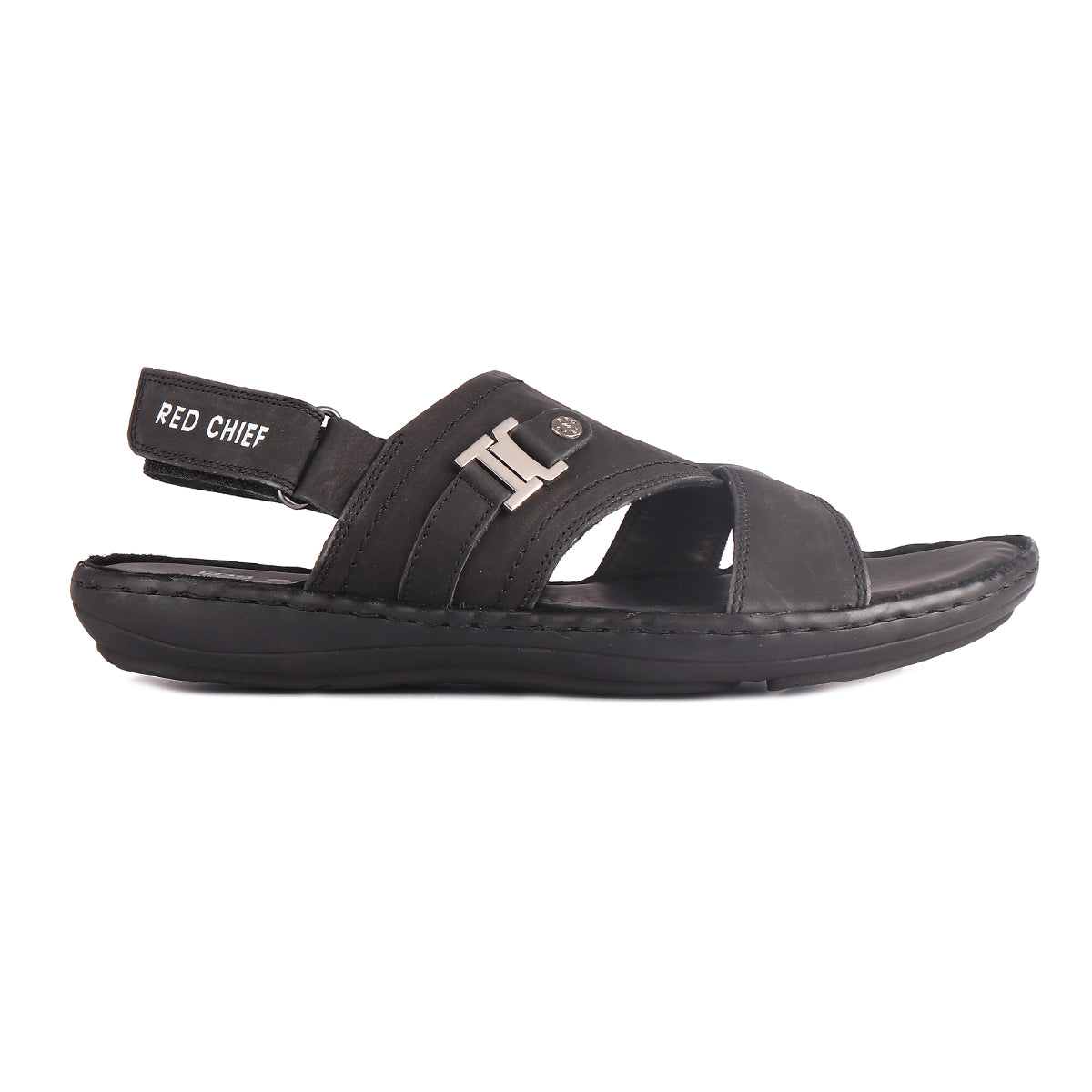 Red Chief Black Sandal for Men RC3790 001