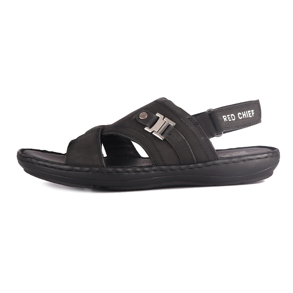 Red Chief Black Sandal for Men RC3790 001