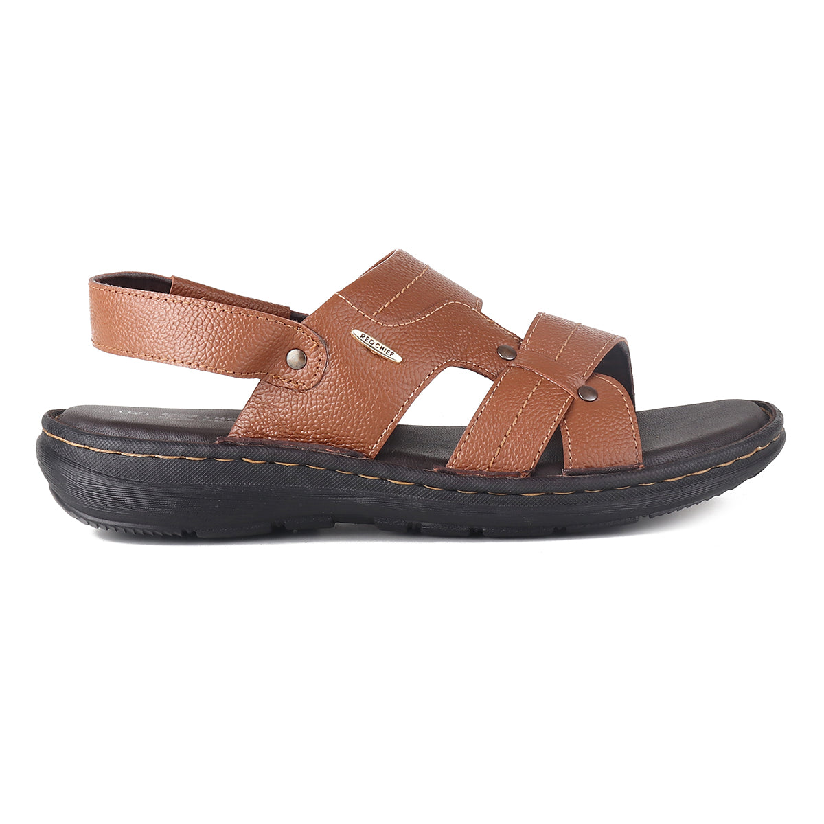 RED CHIEF Tan Leather Sandal for Men RC3908 006