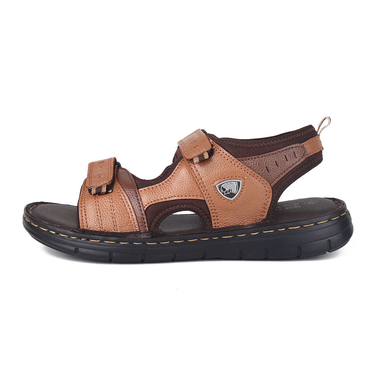 RED CHIEF Tan Leather Sandal for Men RC3911 006