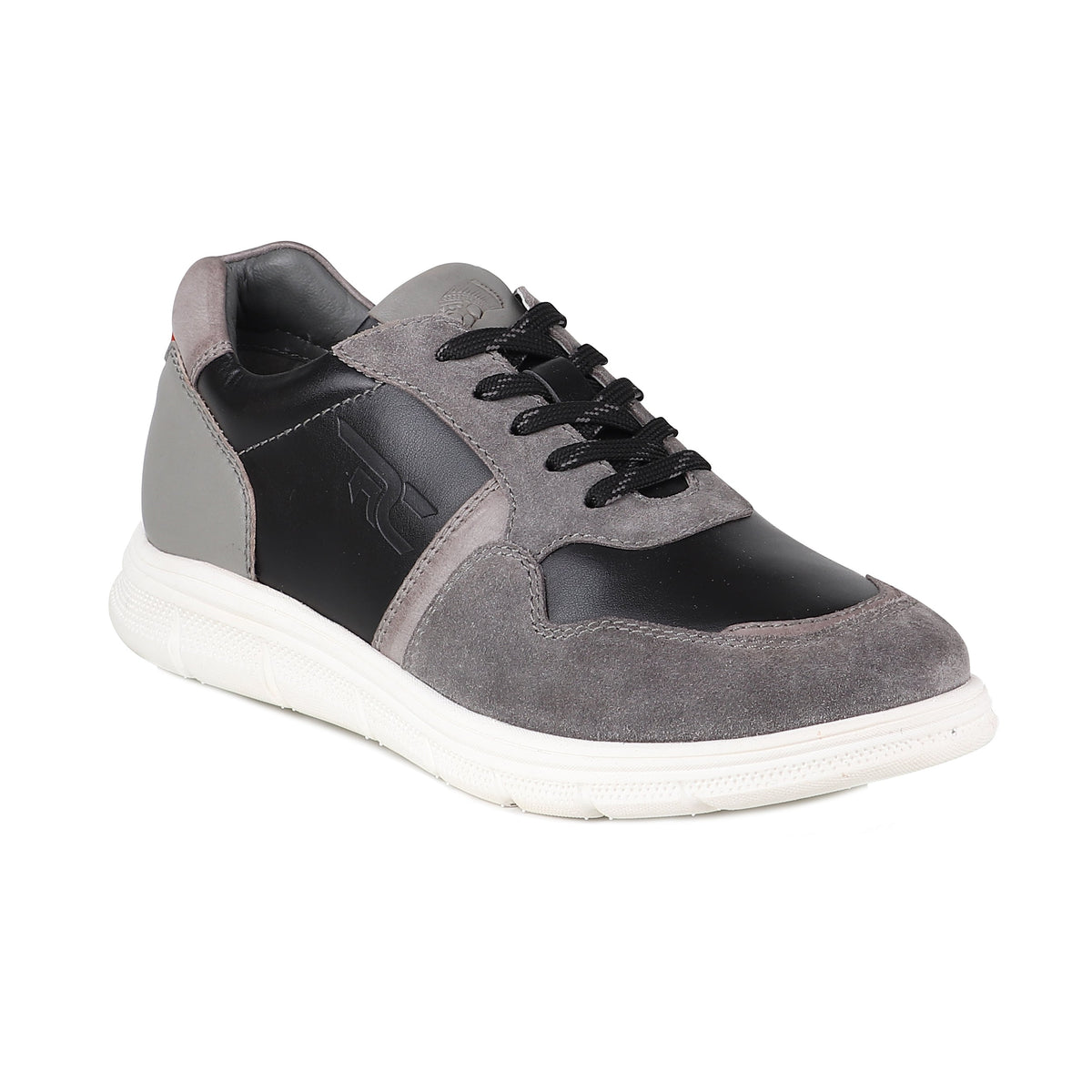 REDCHIEF Blk/Gray Leather Casual Oxford for Men RC3945 104