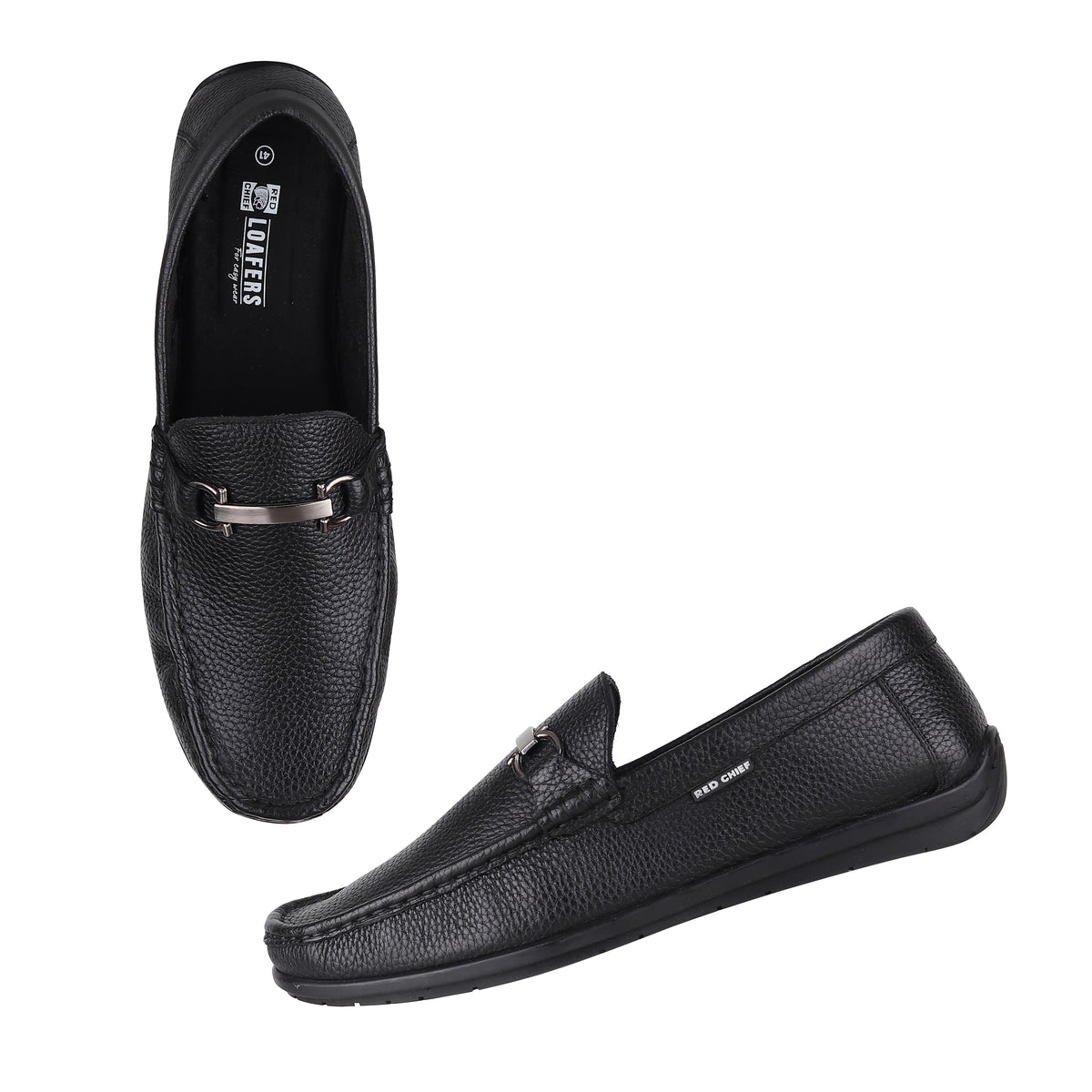 Red Chief Black Casual Loafer Shoes for Men RC3948 001