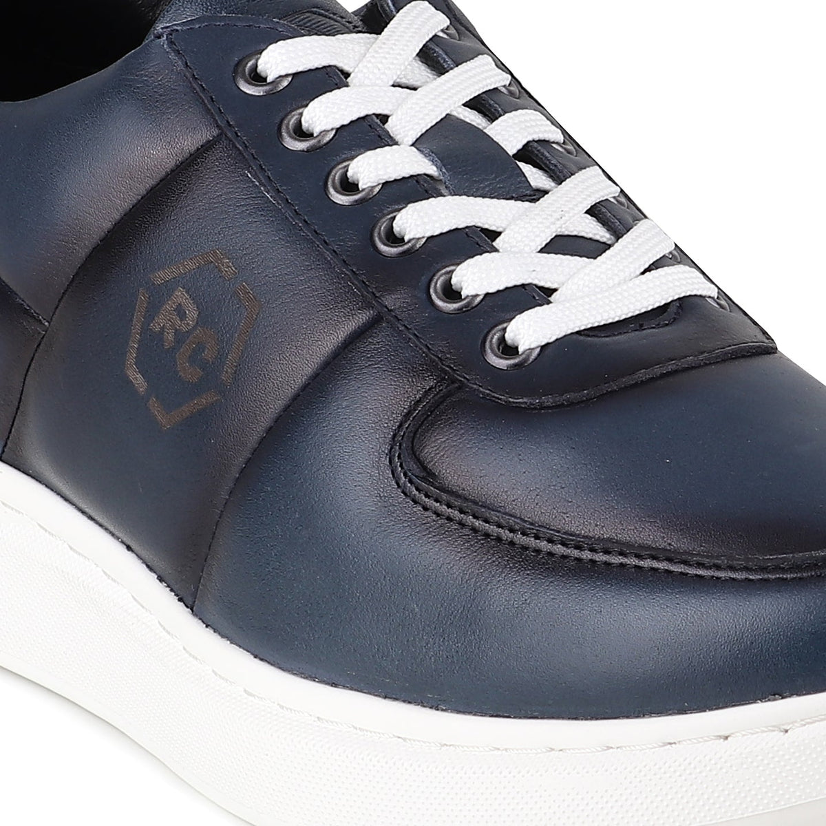 REDCHIEF Blue Leather Casual Oxford for Men RC3949 002