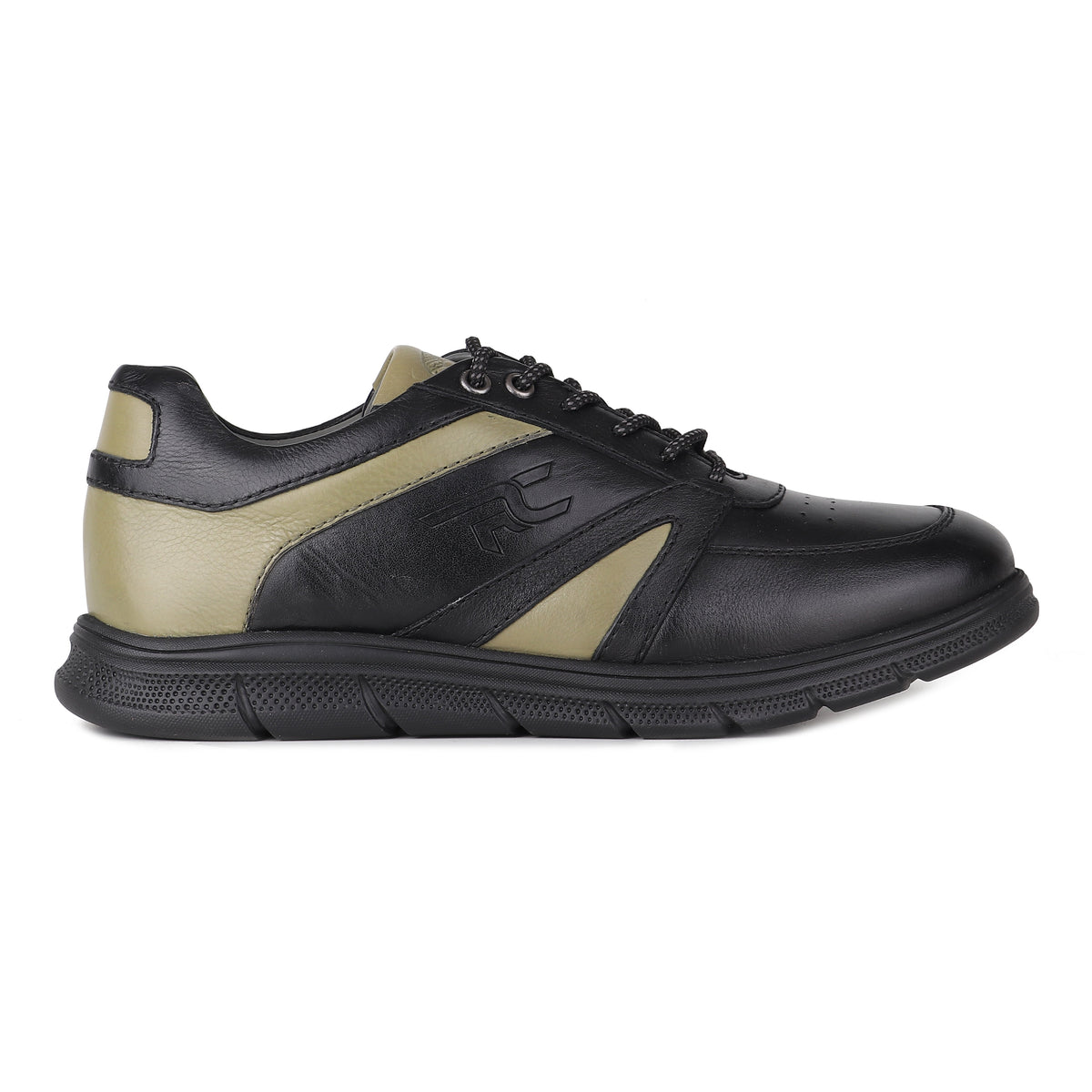 REDCHIEF Olive/Black Leather Casual Derby for Men RC3950 G0070