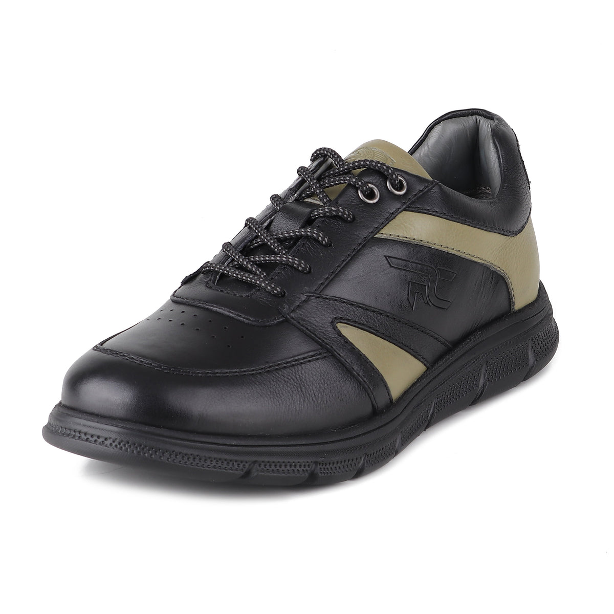 REDCHIEF Olive/Black Leather Casual Derby for Men RC3950 G0070