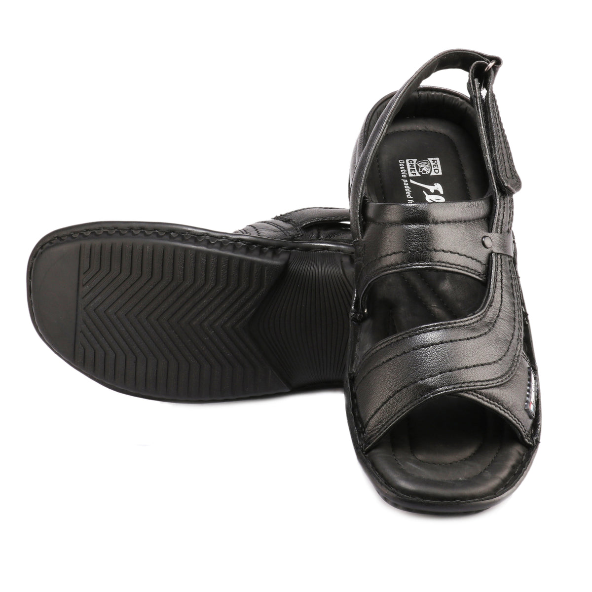 Red Chief Black Sandal for Men RC247N 001