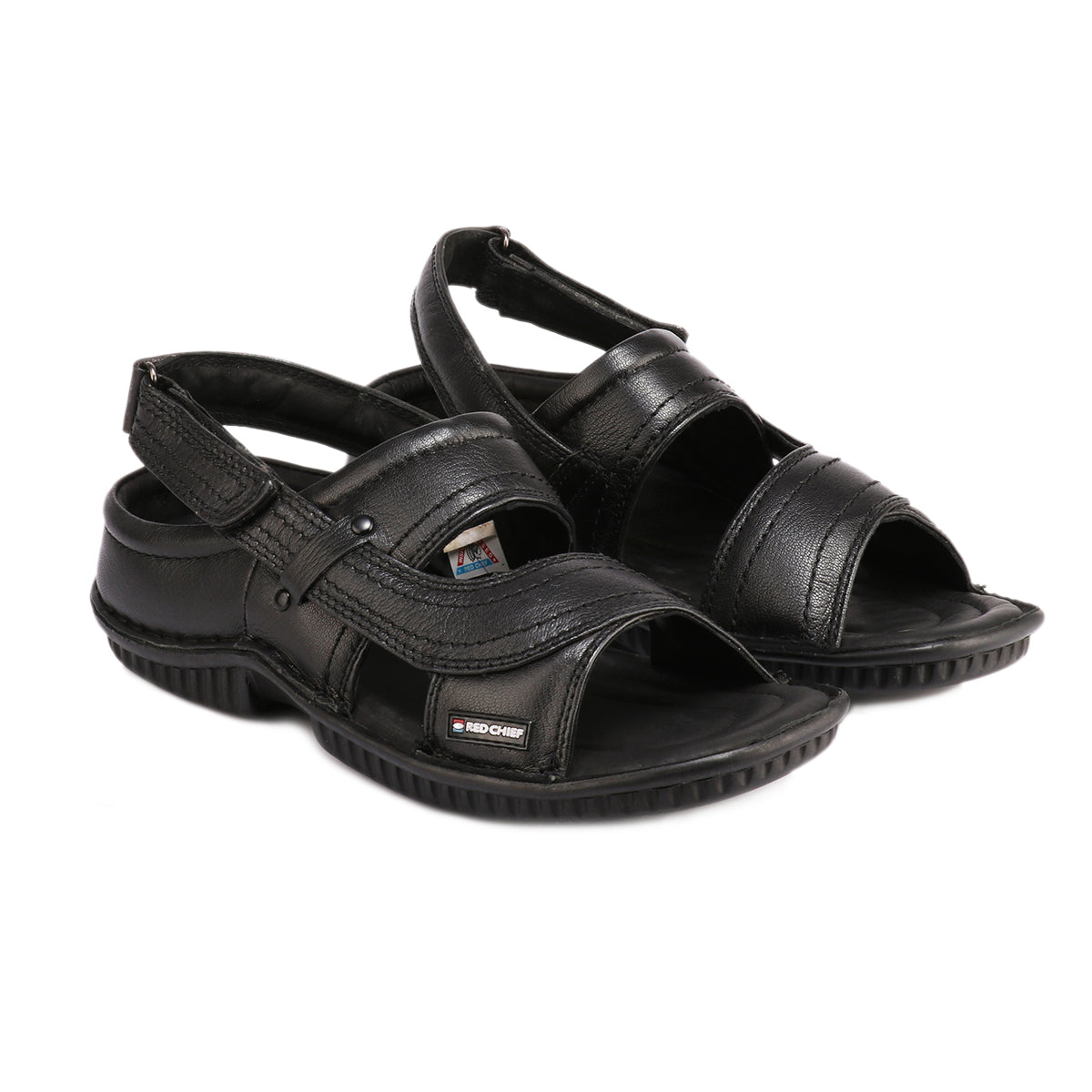 Red Chief Black Sandal for Men RC247N 001