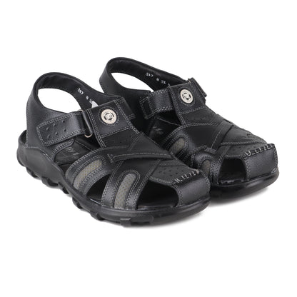 Red Chief Black Sandal for Men RC0317 045