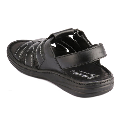 Red Chief Black Sandal for Men RC1086 001