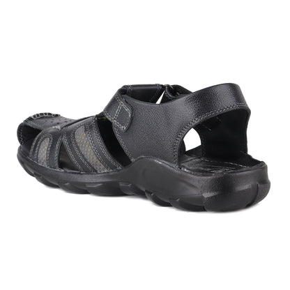 Red Chief Black Sandal for Men RC0317 045