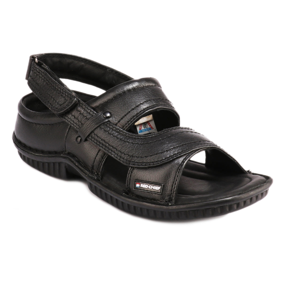 Red Chief Black Sandal for Men RC247N 001